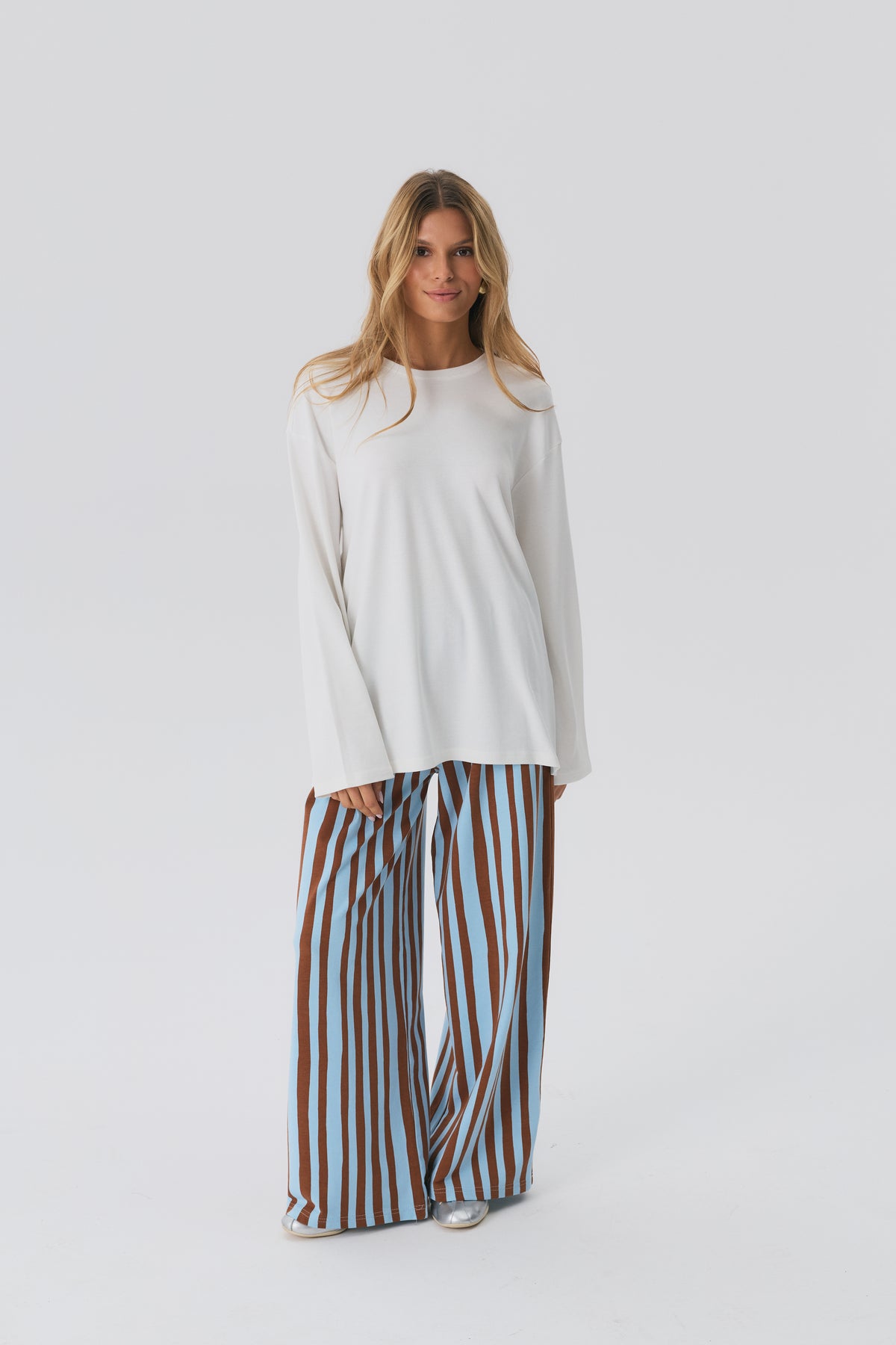 Spodnie Stripes Brown&Blue