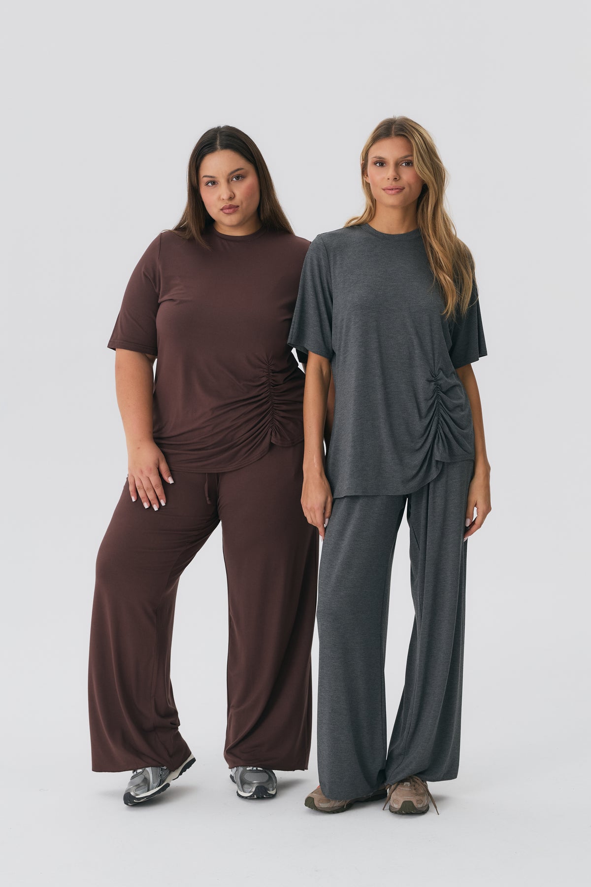 Bluzka Mia Bamboo Melange Grey