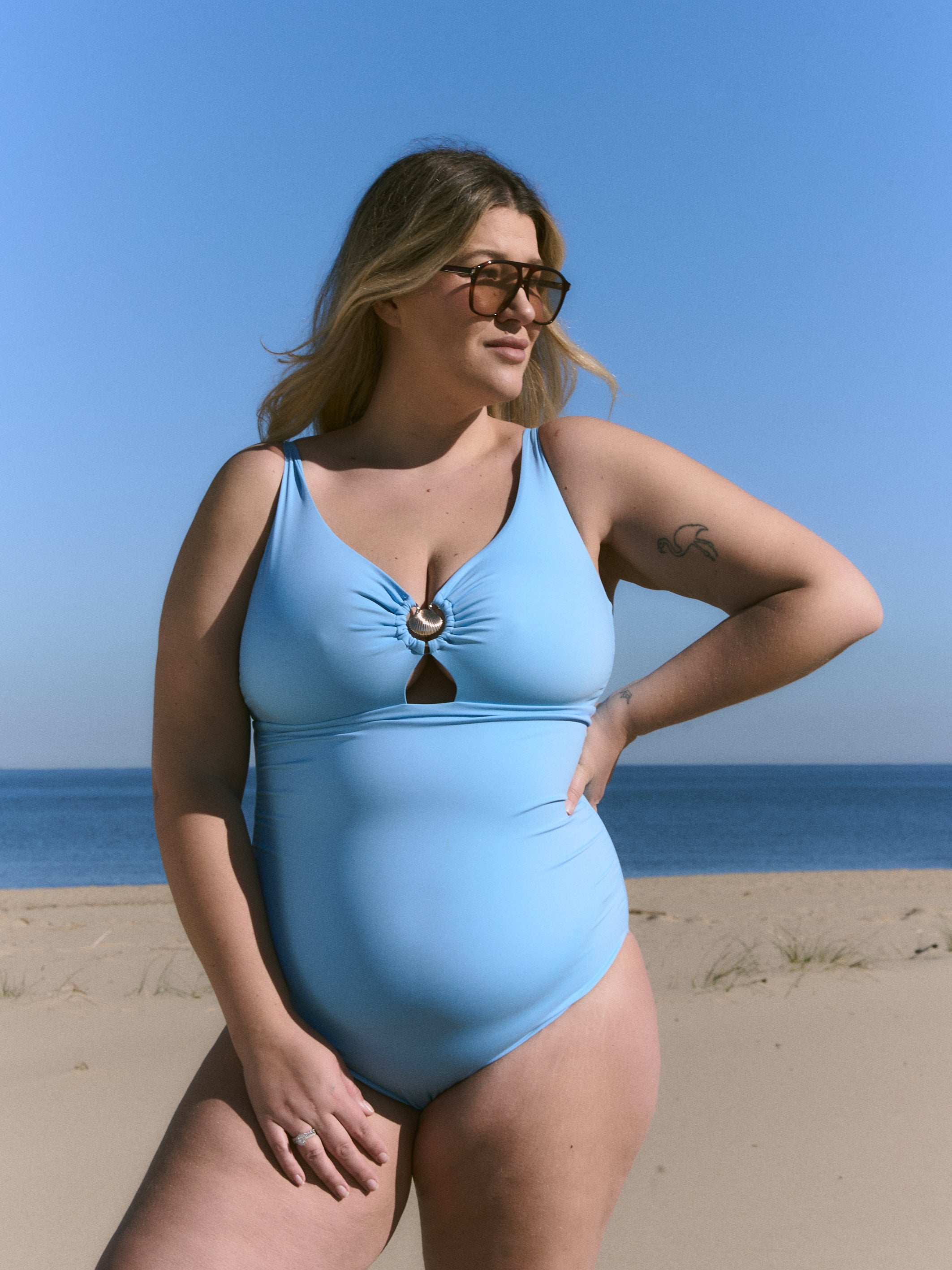 Kostium Mykonos Shell One Piece Blue