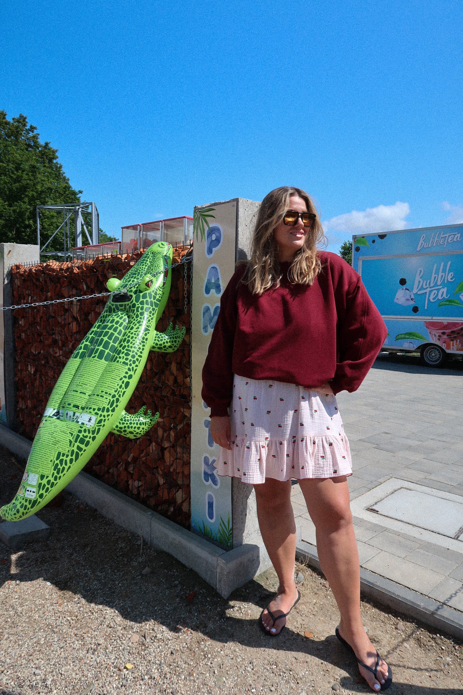 Crewneck Ribbed Bordo