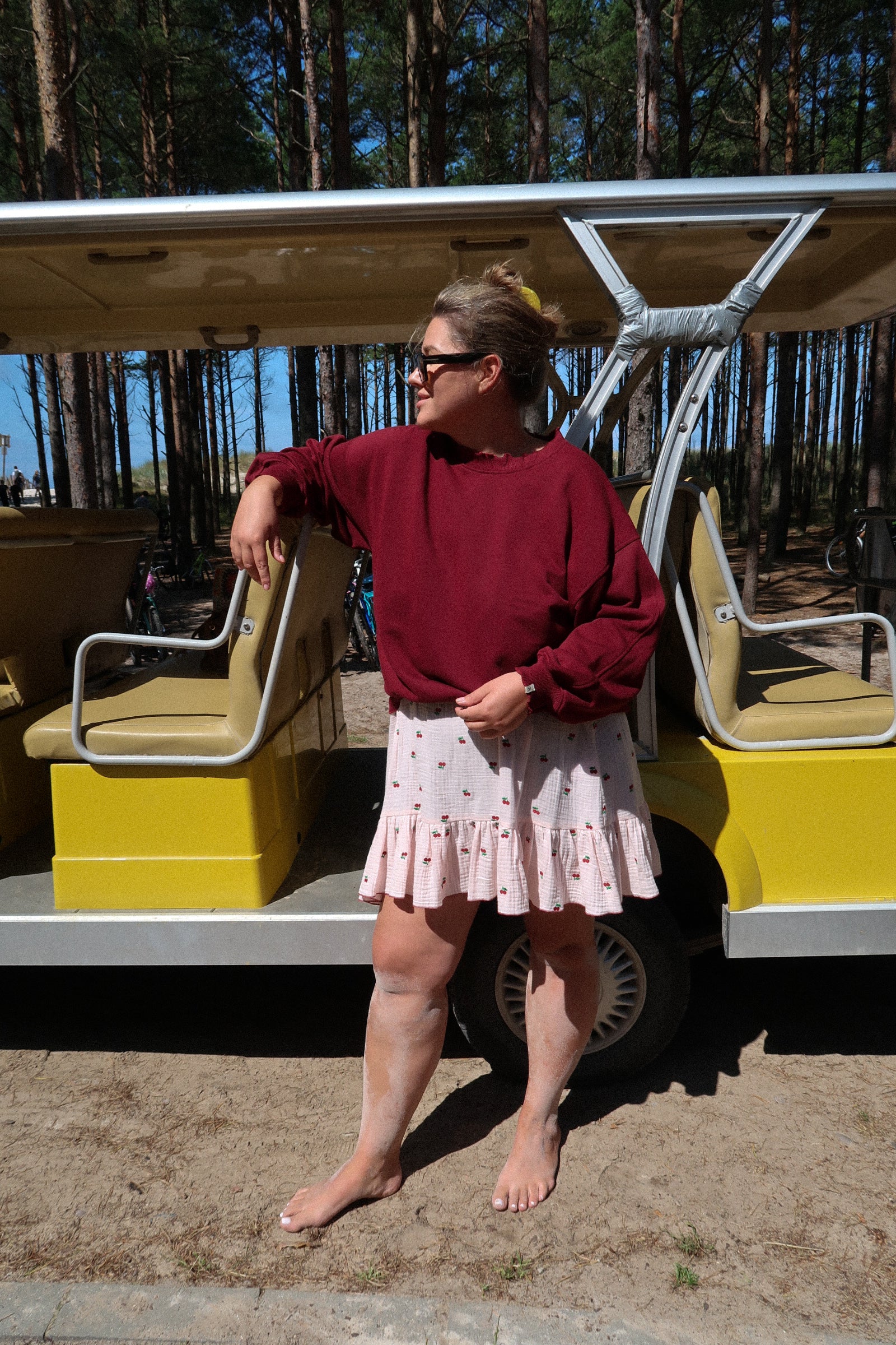 Crewneck Ribbed Bordo