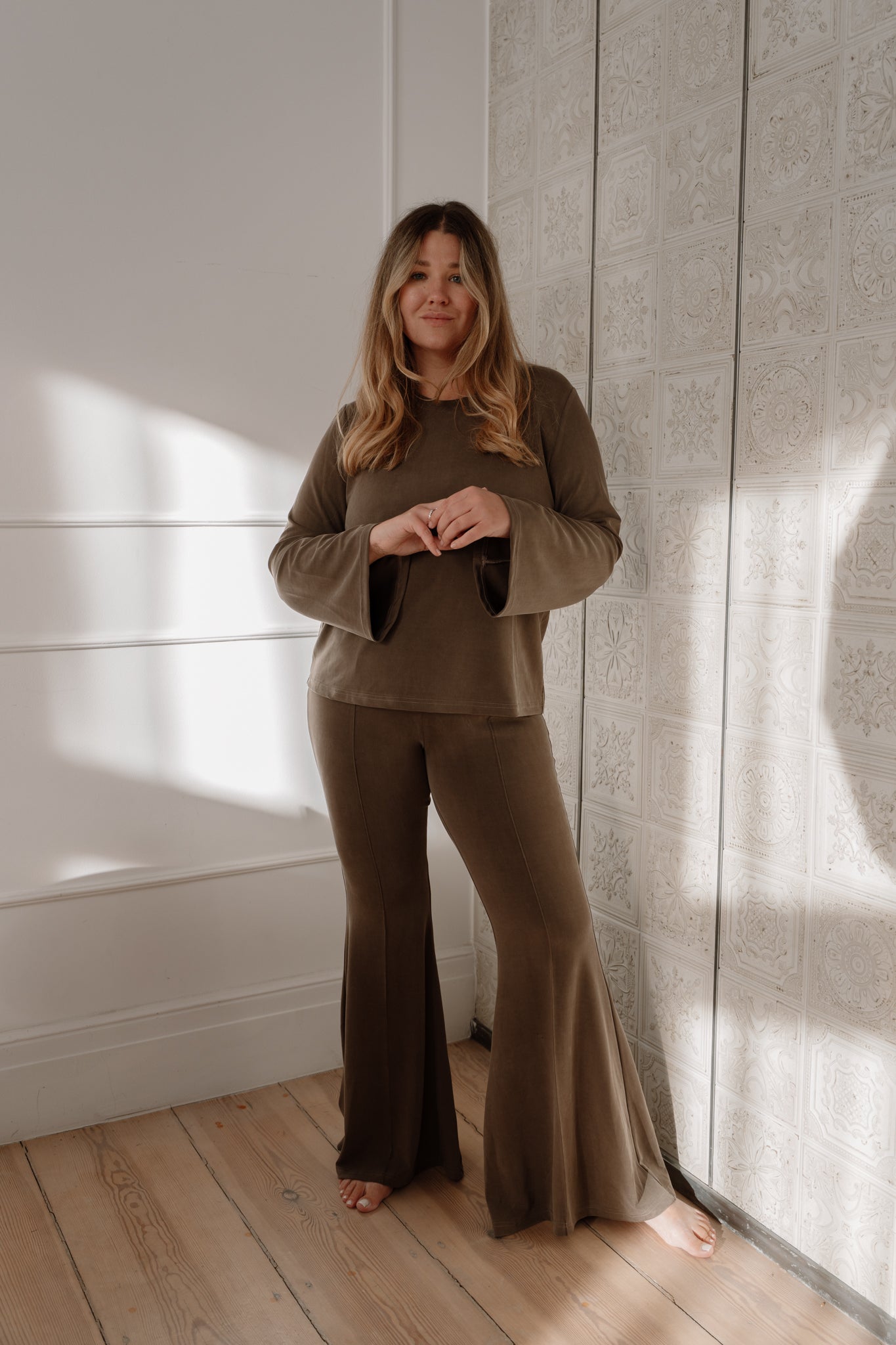 Bluzka Nubi Taupe