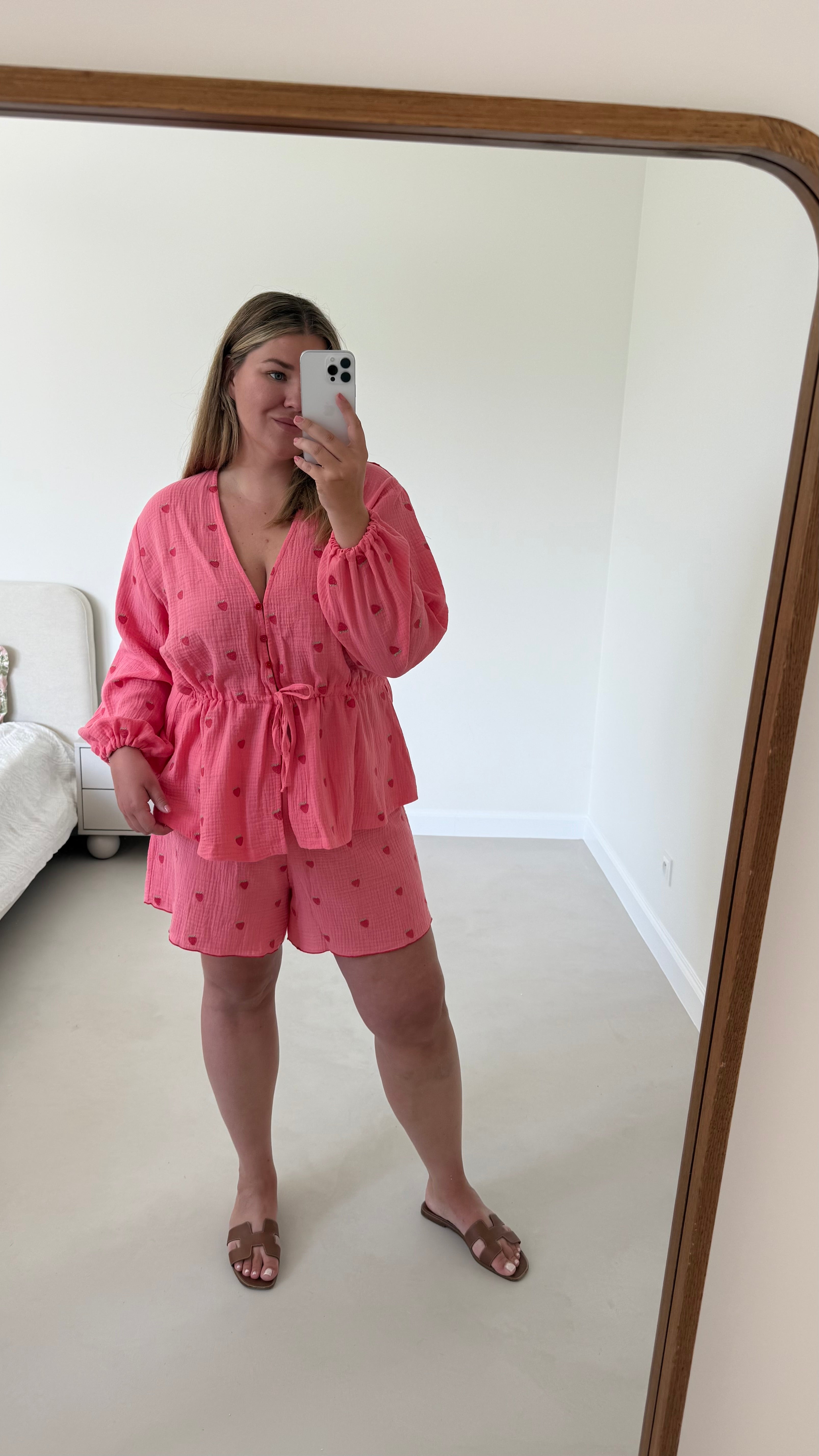 Koszula Wiązana Strawberry Pink