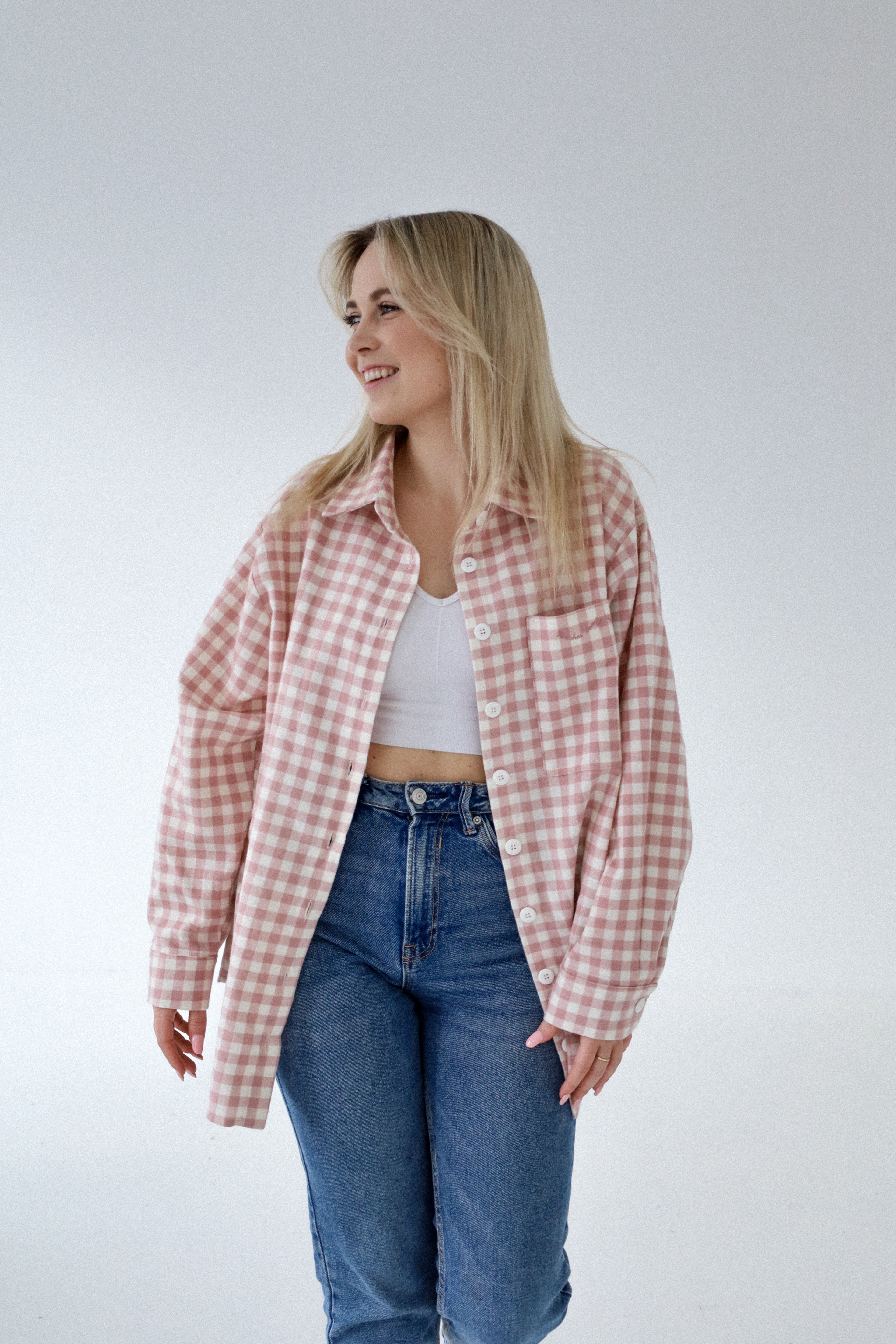 Koszula Flanelowa Pink