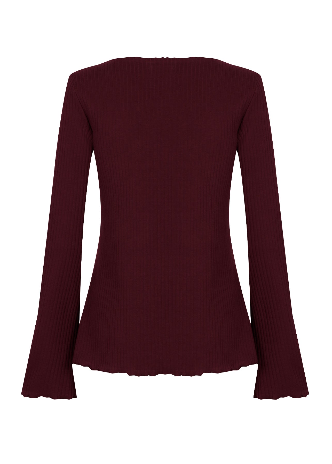 Longsleeve Ribbed Bordo