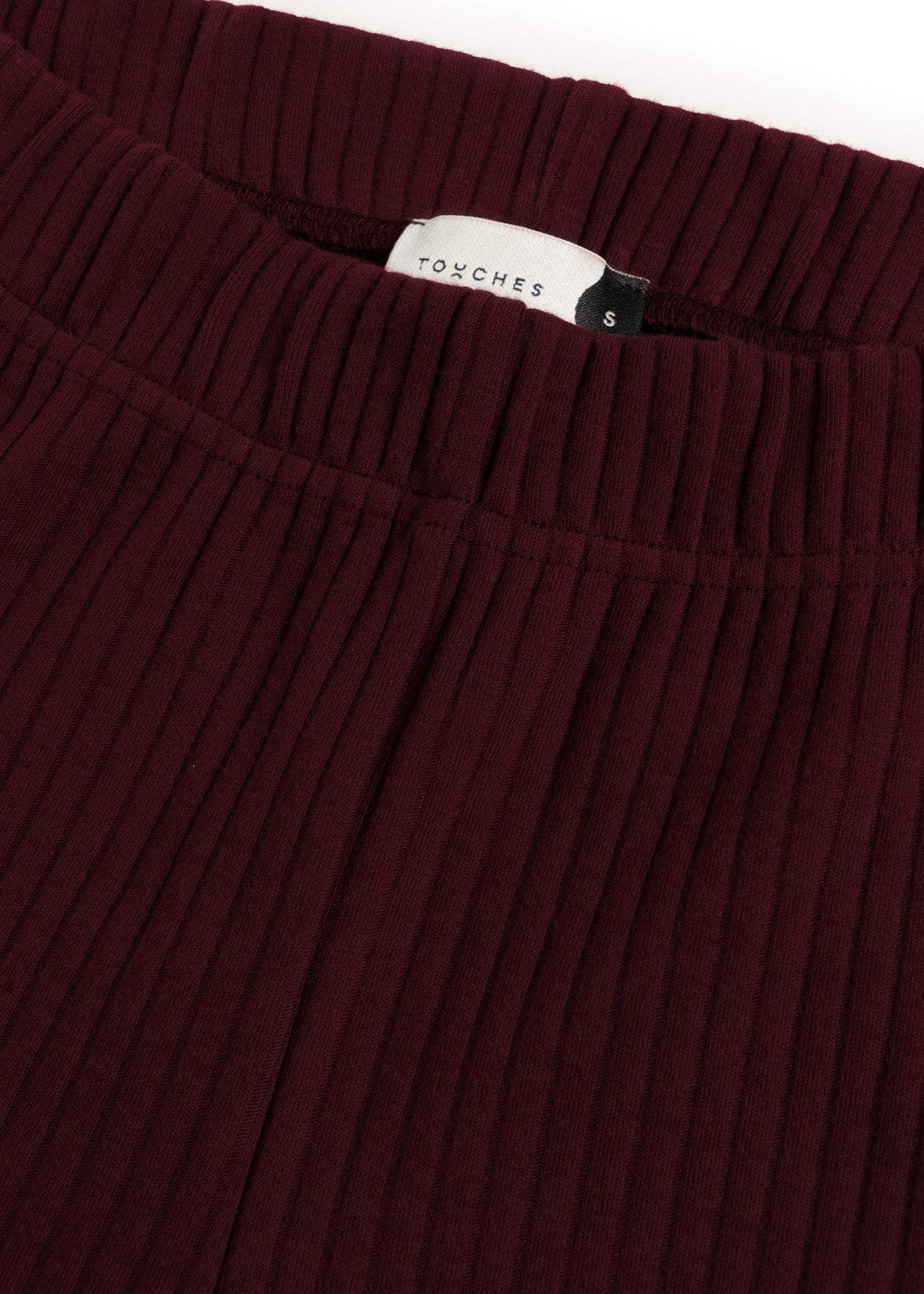 Flare Ribbed Bordo