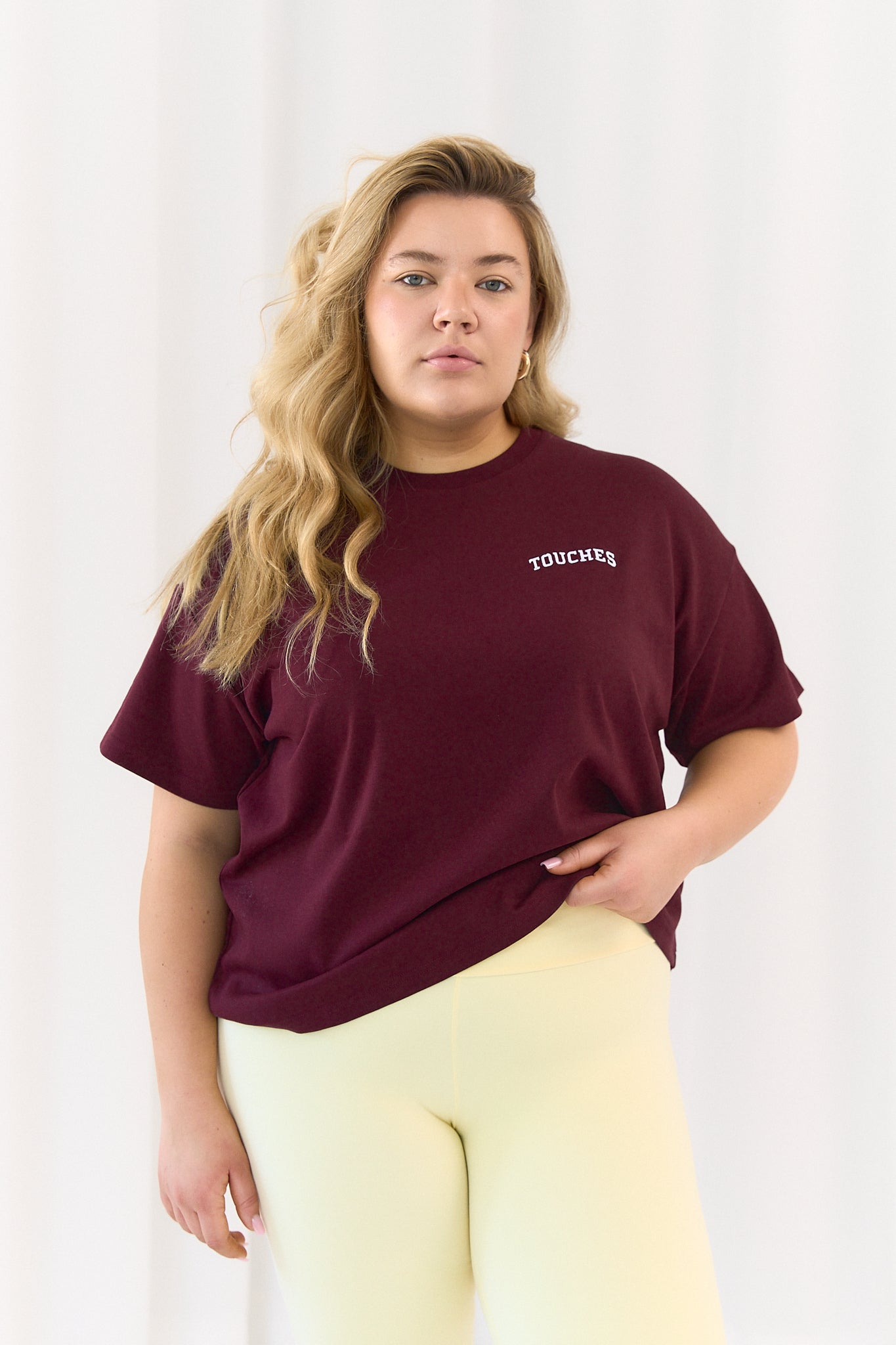 T-shirt Box College Burgund