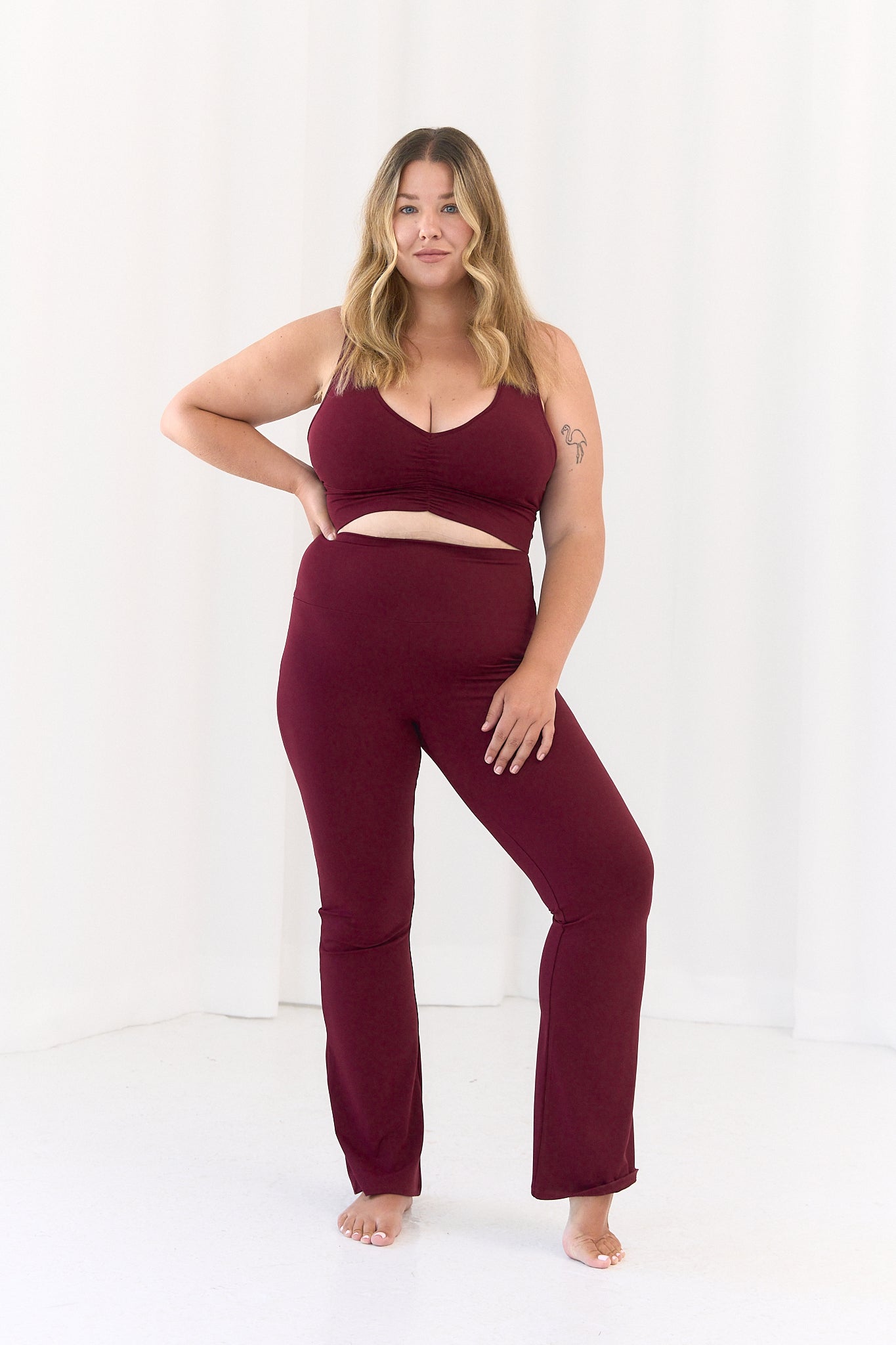 Stanik Comfort Burgund