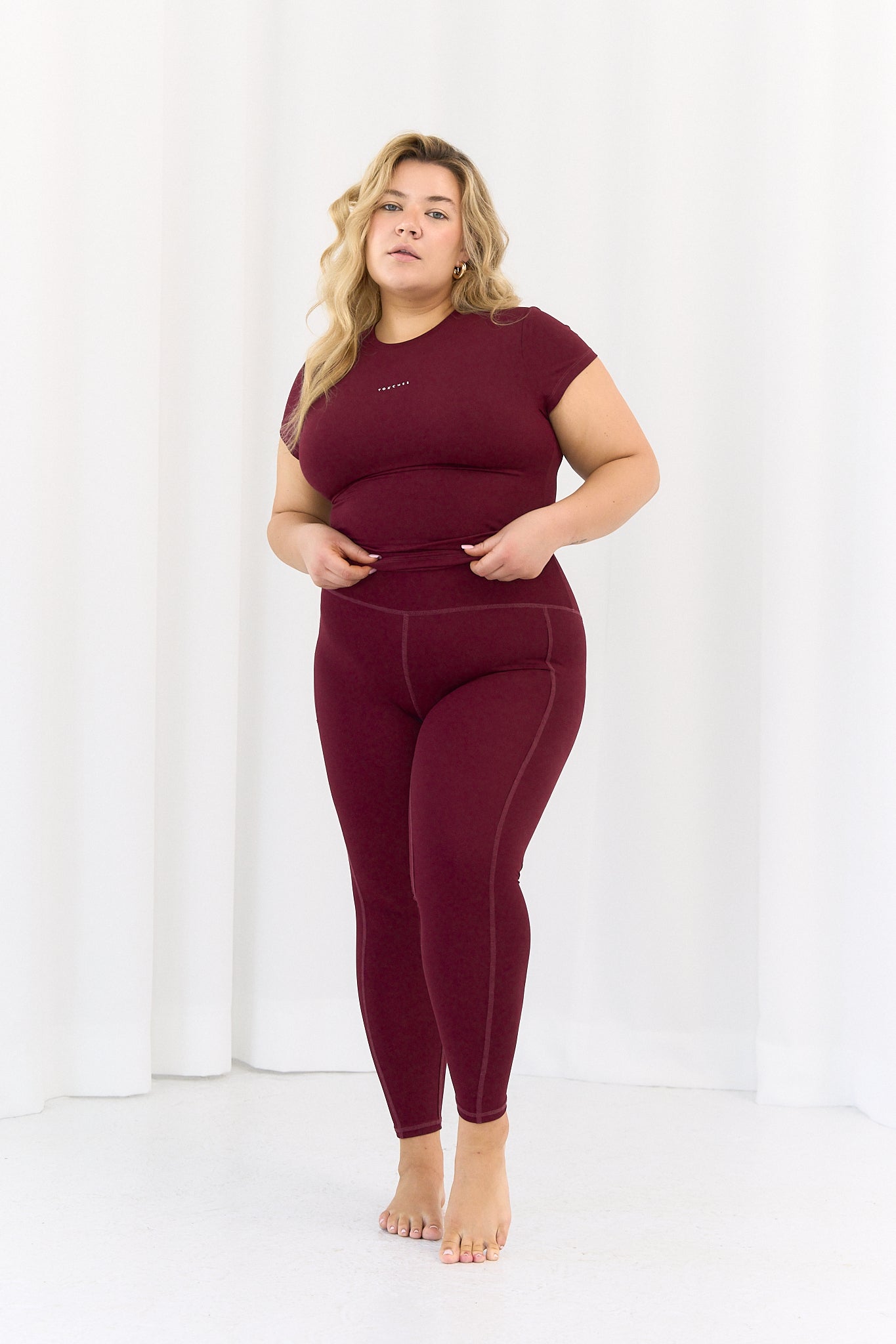 T-shirt Comfort Burgund