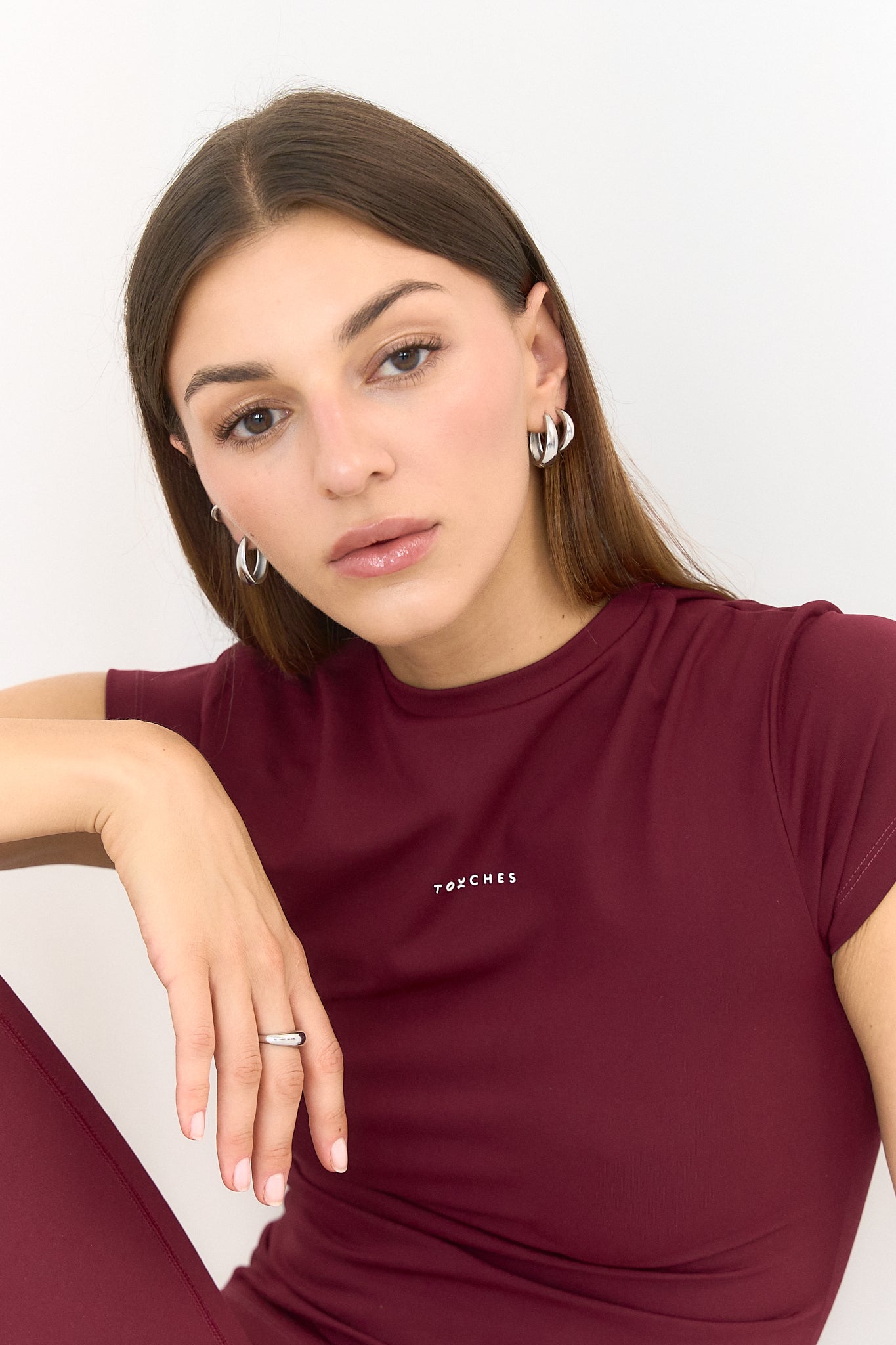 T-shirt Comfort Burgund