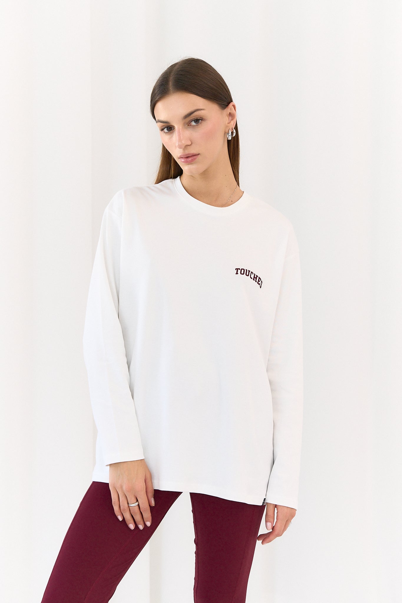Longsleeve College White