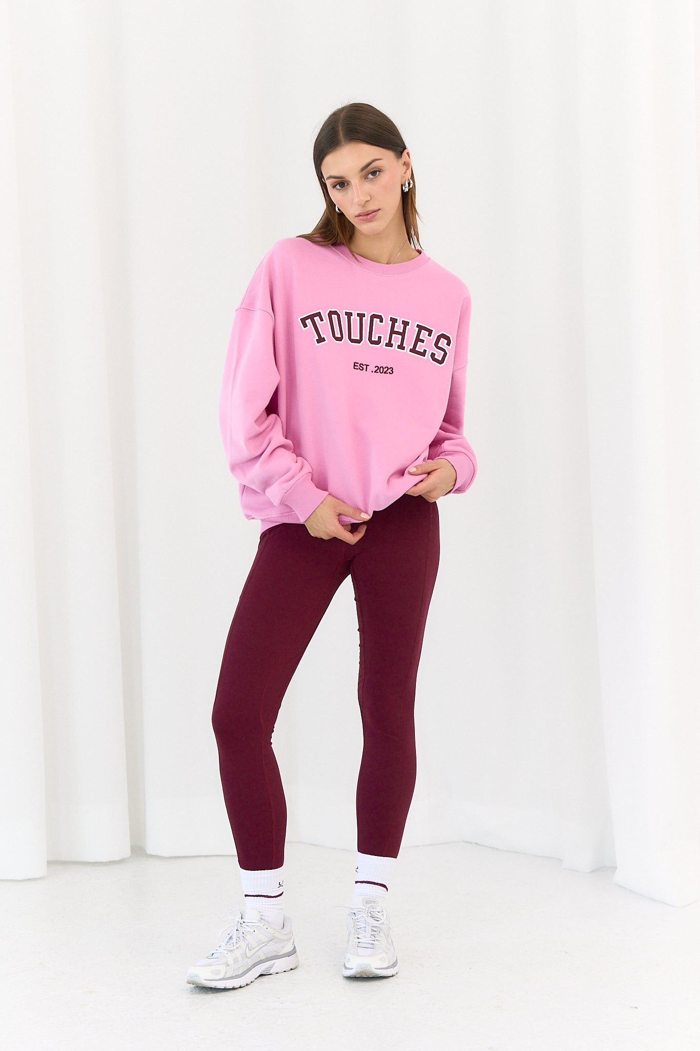 Crewneck Touches Pink