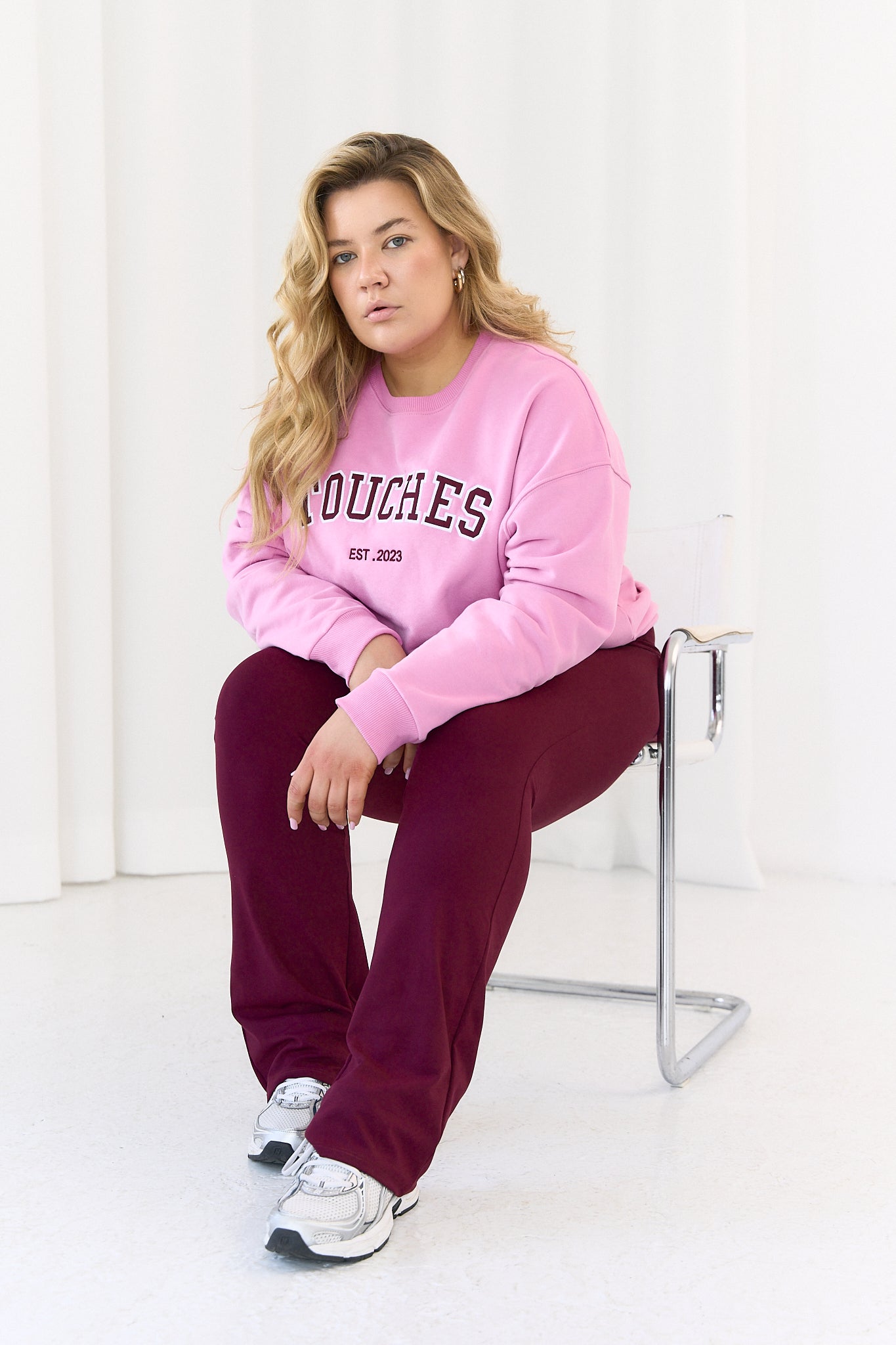 Crewneck Touches Pink