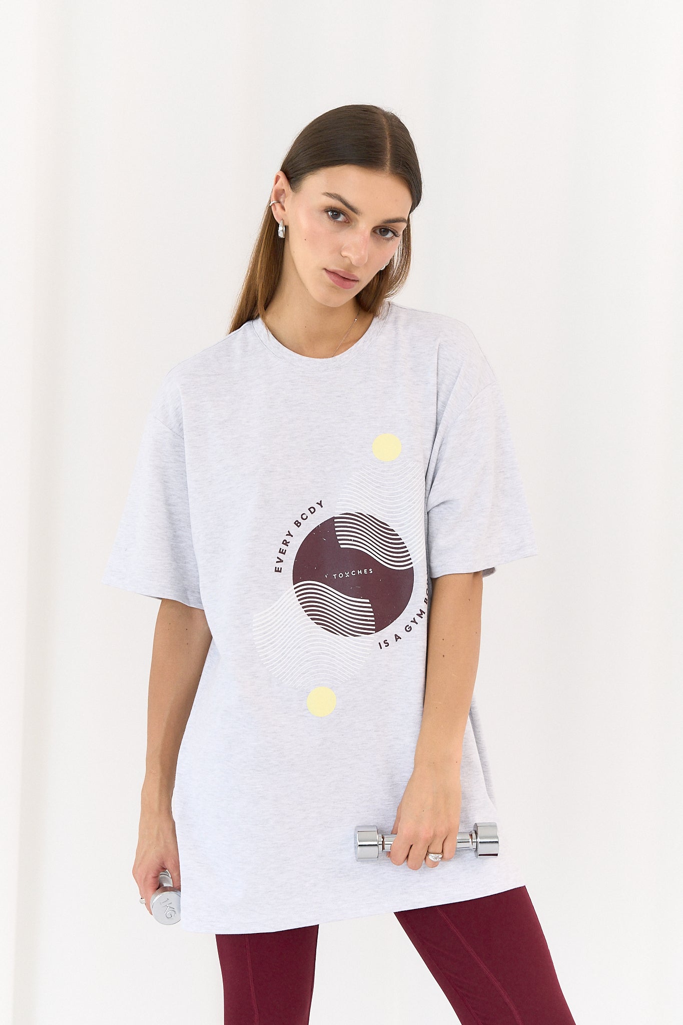 T-shirt Body Melange Grey