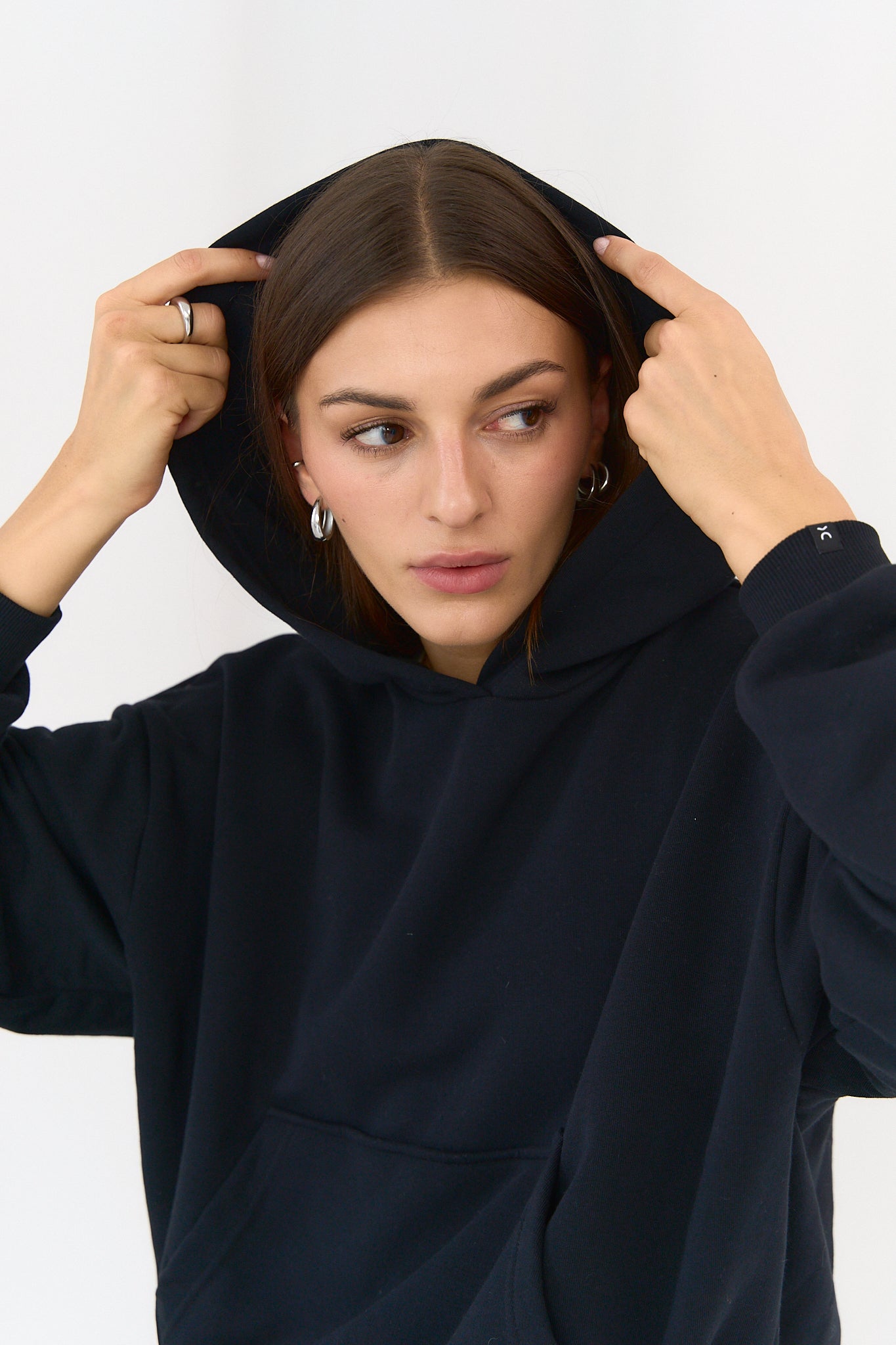 Hoodie Boxy Black