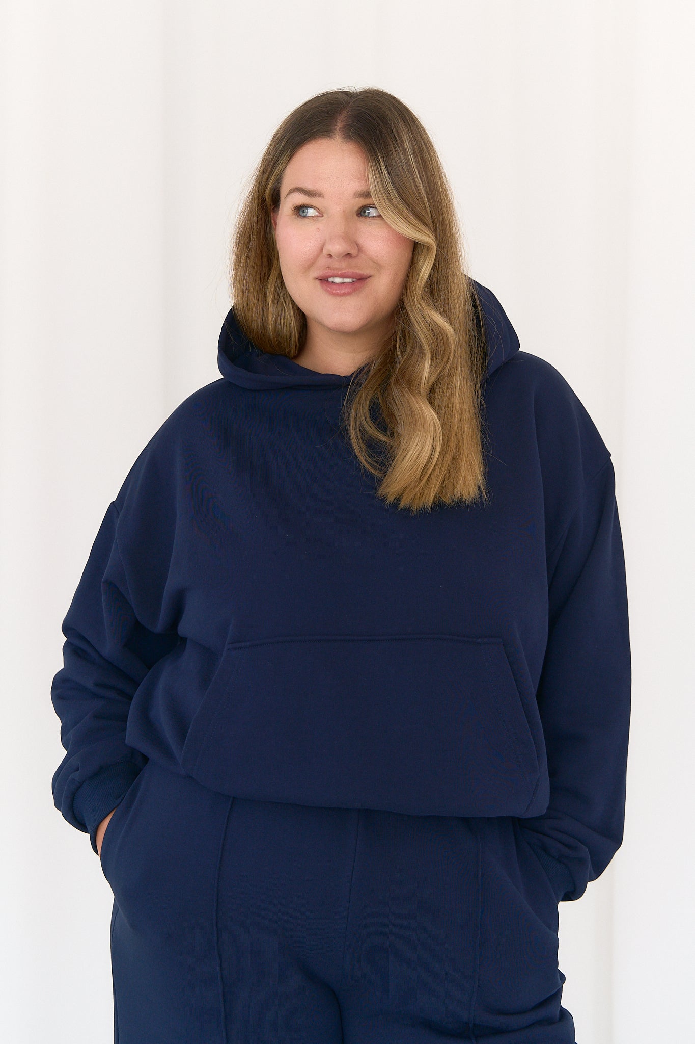 Hoodie Boxy Navy