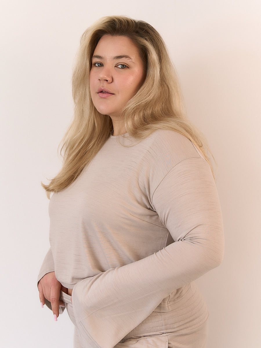 Longsleeve Melbourne Taupe