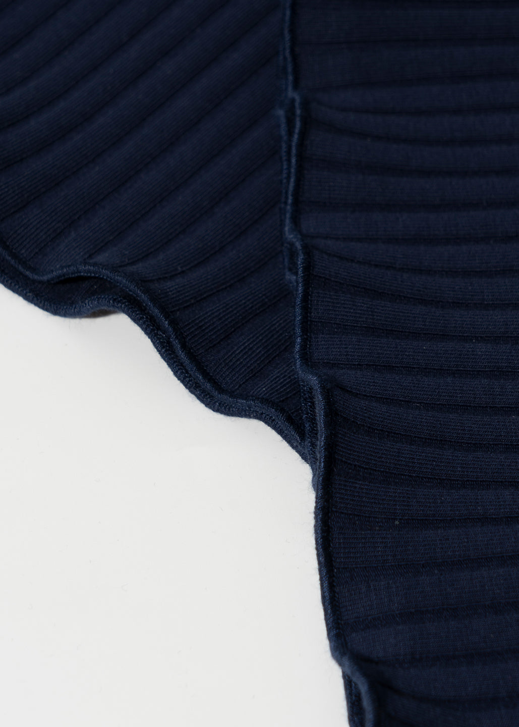Flare Ribbed Navy