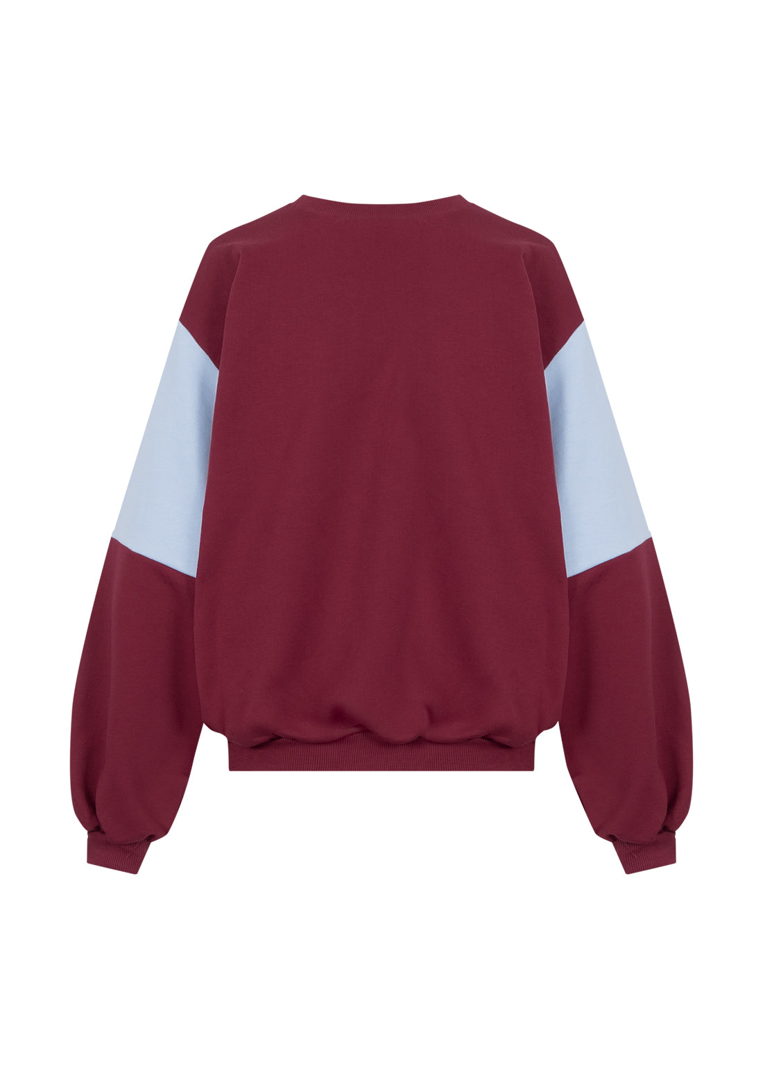Crewneck Baby blue/Maroon