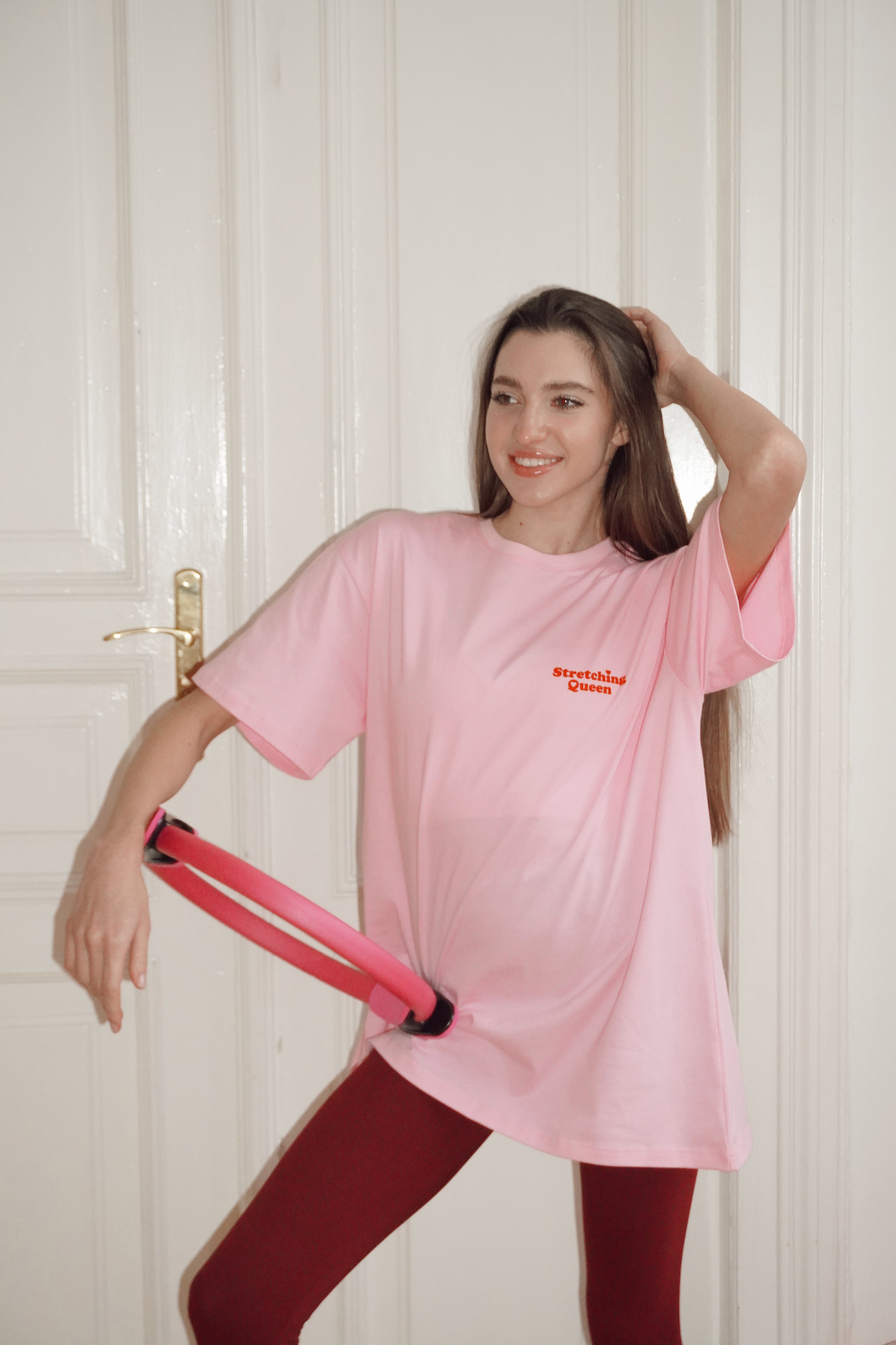 T-shirt Stretching Queen Pink