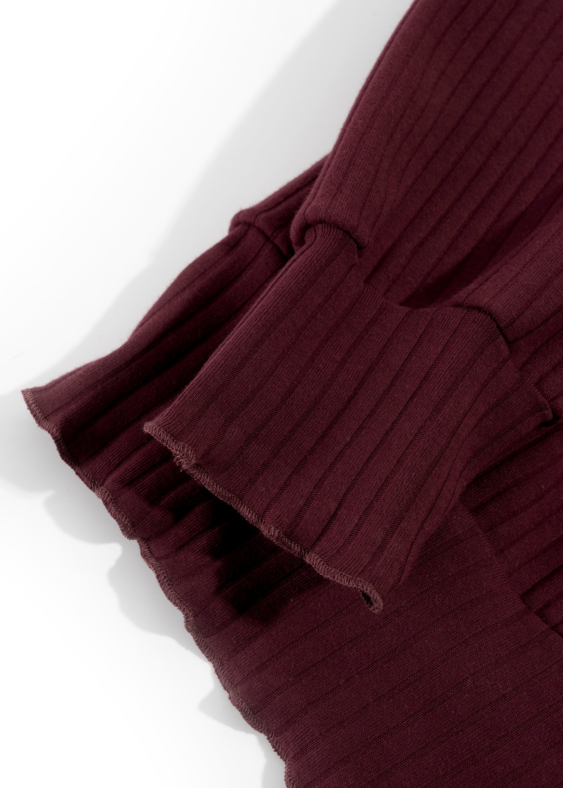 Golf ribbed bordo