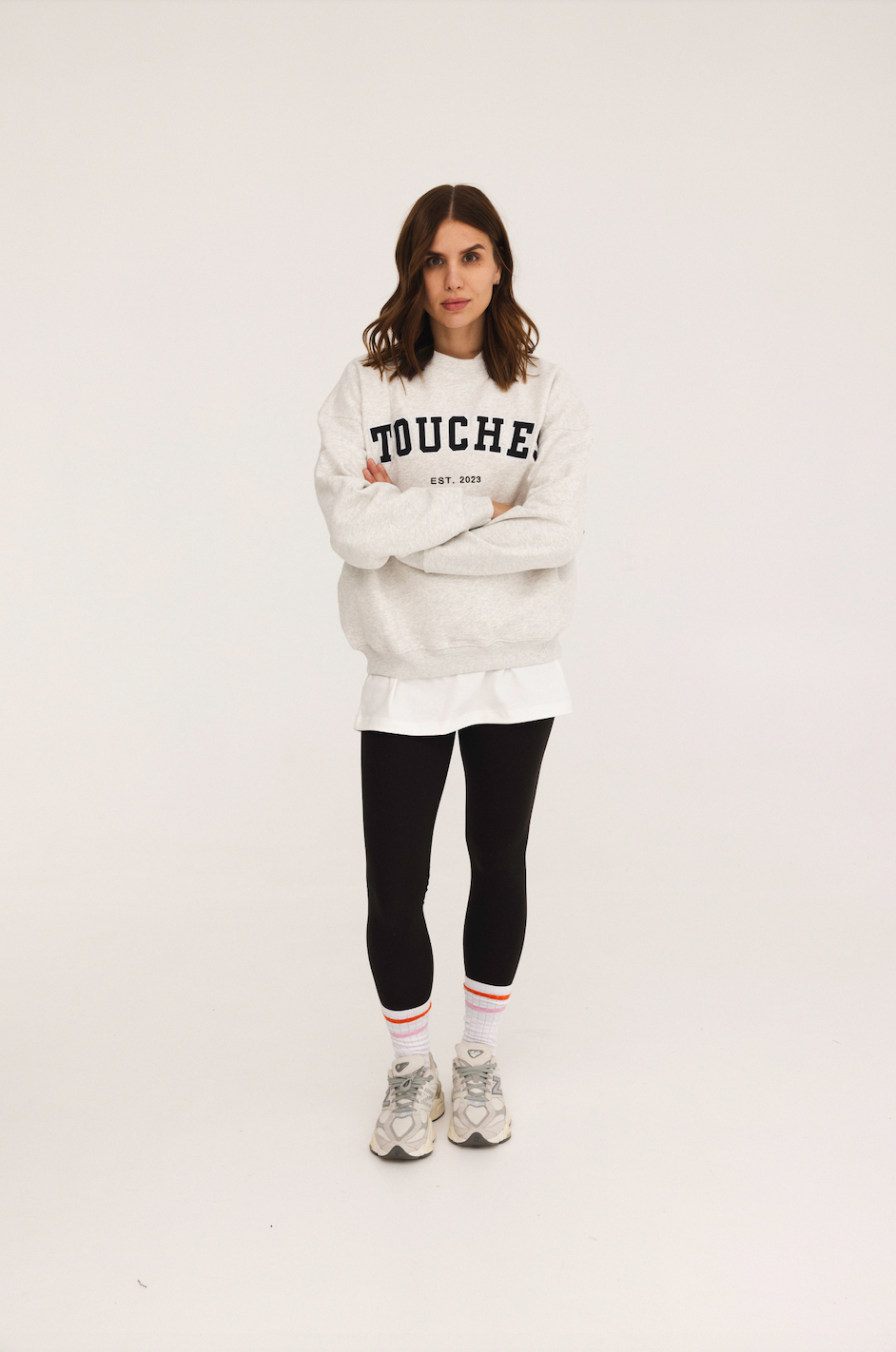 Crewneck Touches Grey