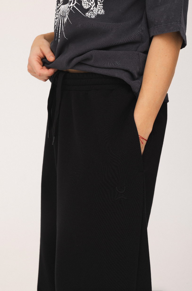 Dresy Wide Leg Black