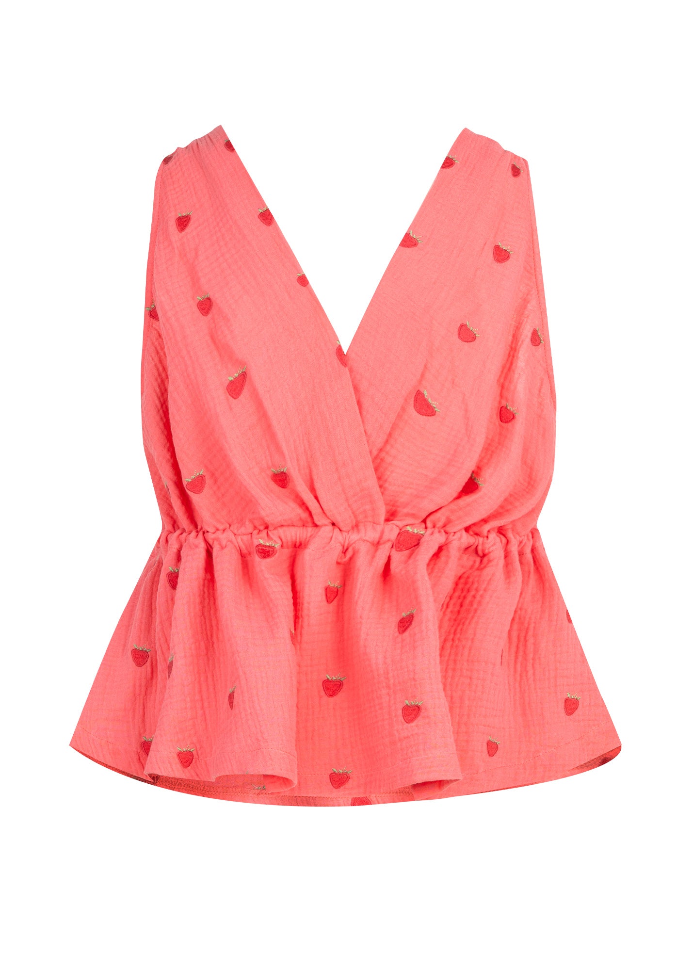 Top Wiązany Strawberry Pink