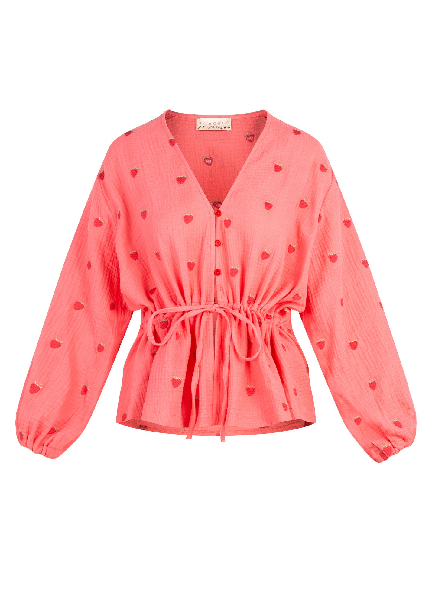 Koszula Wiązana Strawberry Pink