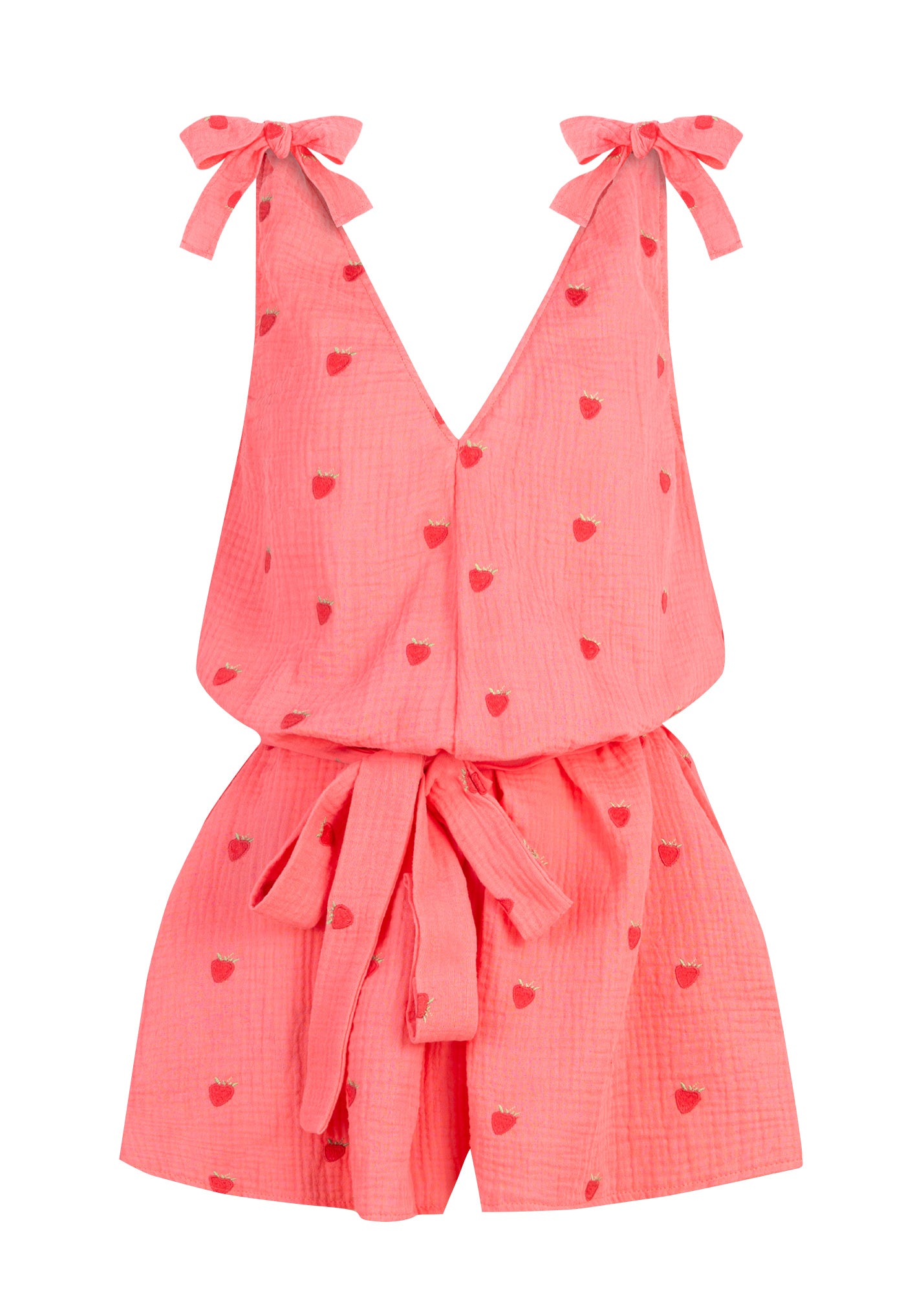 Kombinezon V-Neck Strawberry Pink
