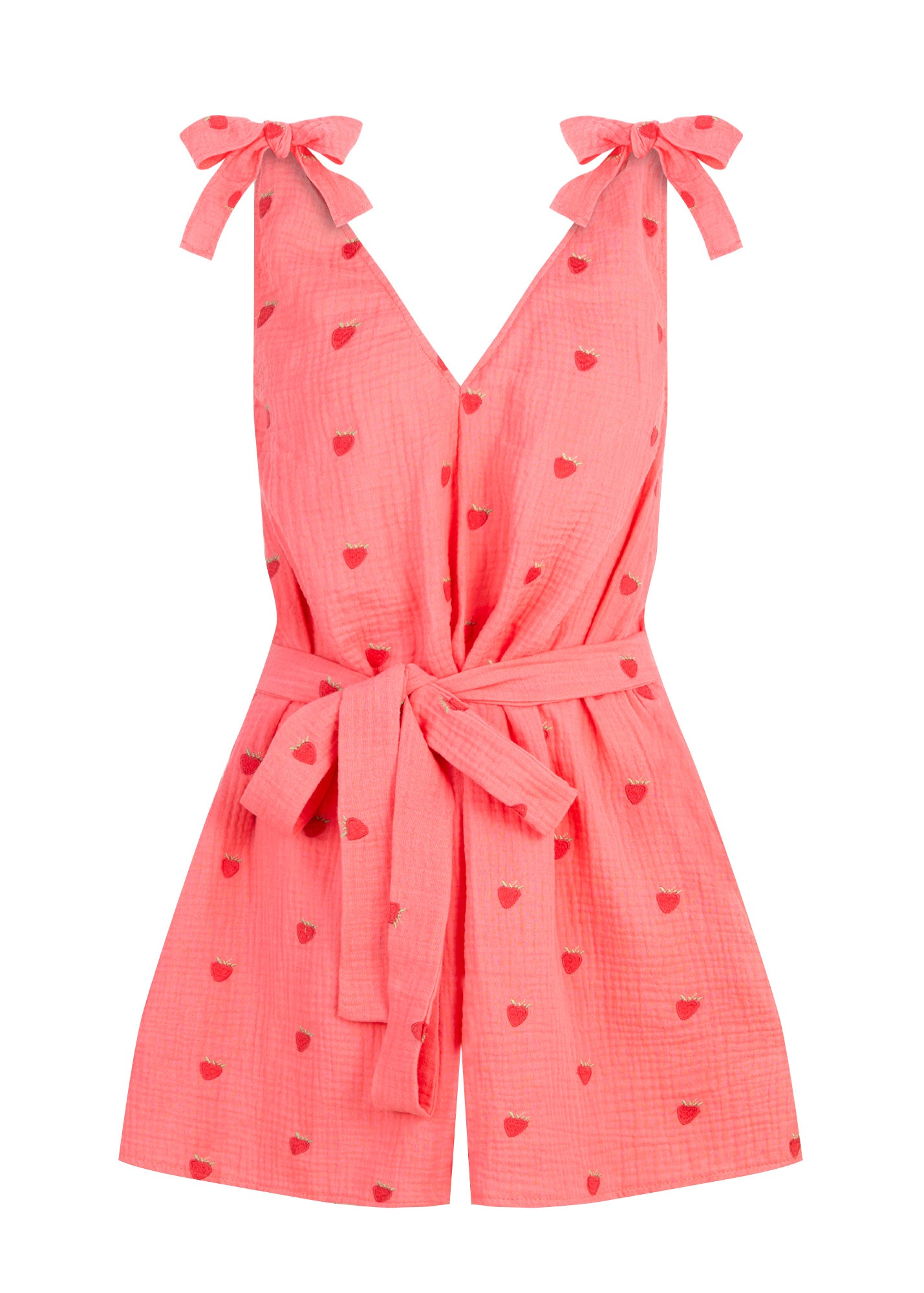 Kombinezon V-Neck Strawberry Pink
