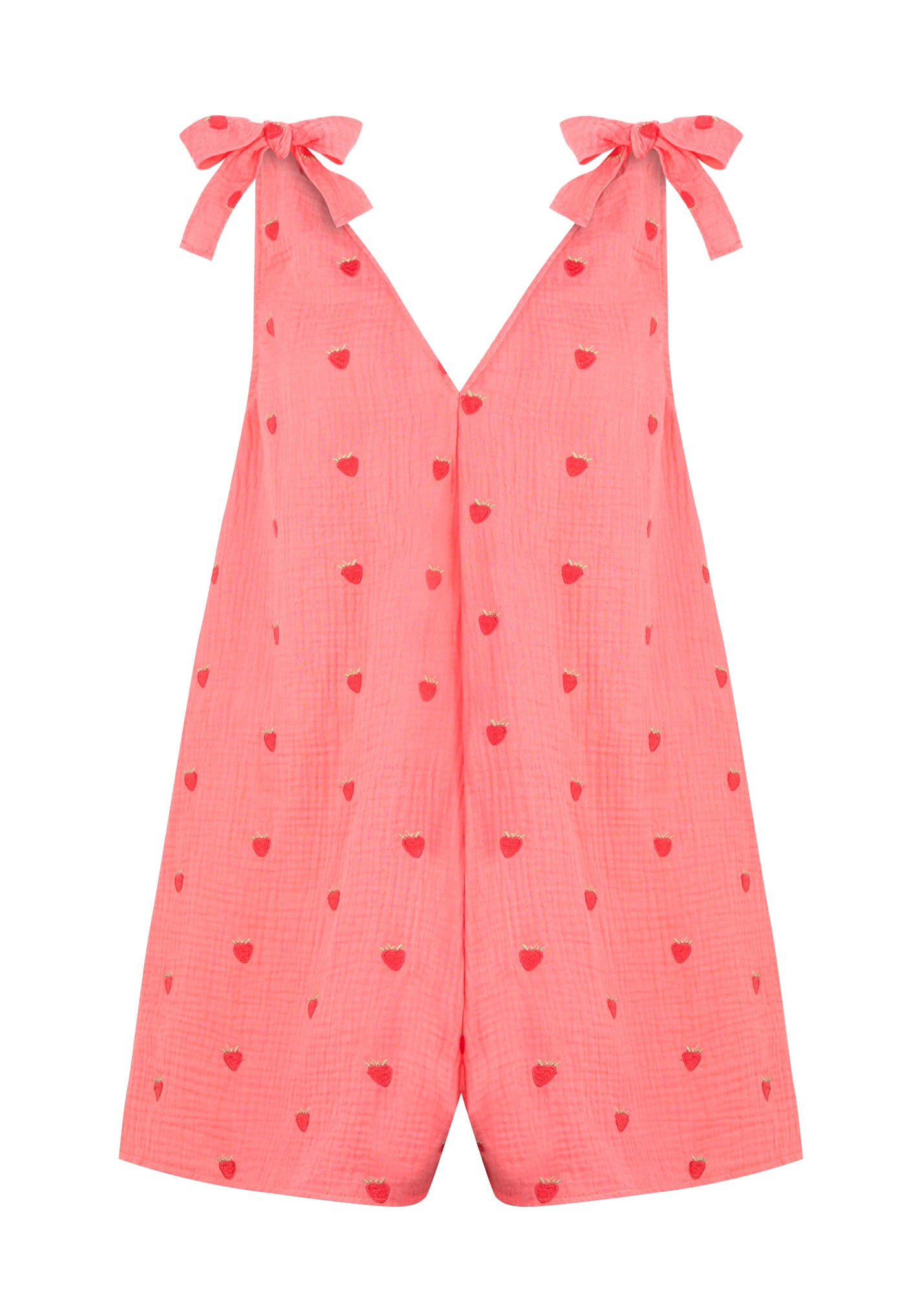Kombinezon V-Neck Strawberry Pink