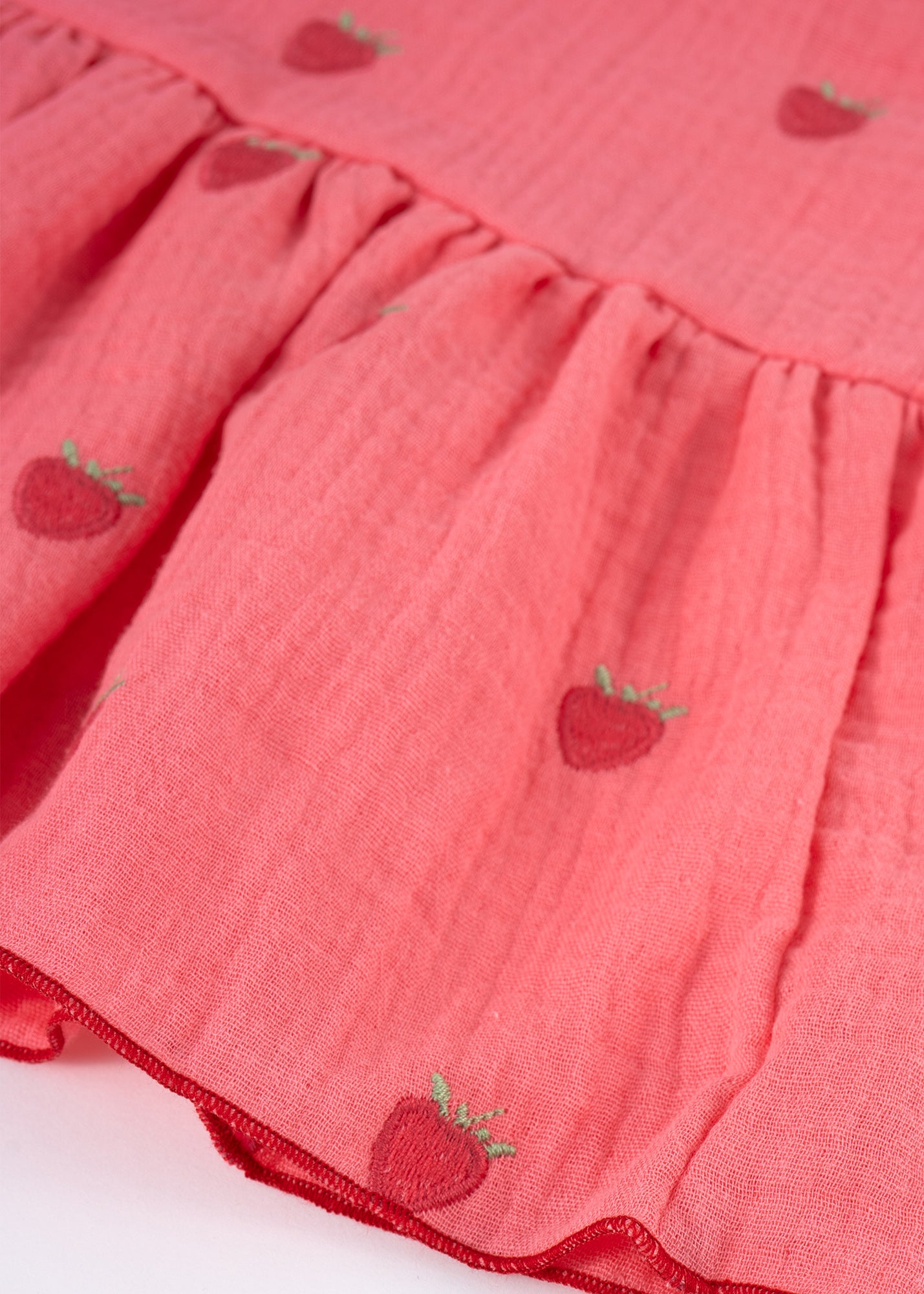 Spodnie z falbaną Strawberry Pink