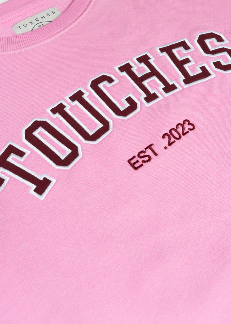 Crewneck Touches Pink
