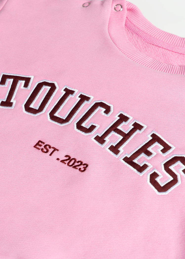 Crewneck Touches Pink Kids
