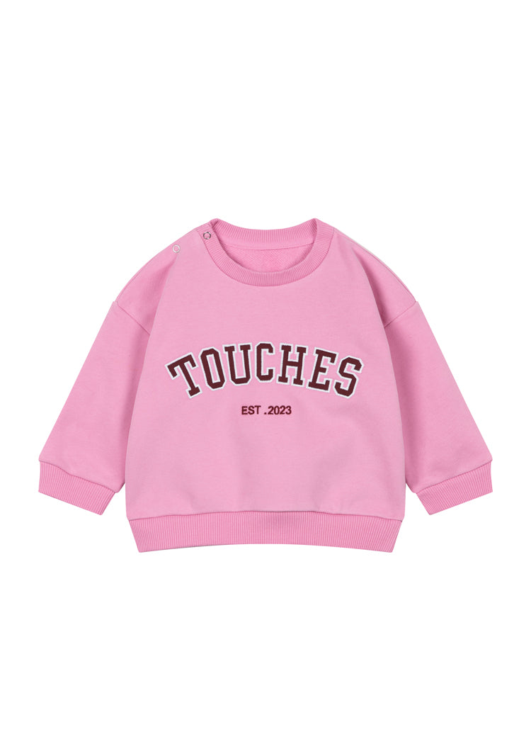 Crewneck Touches Pink Kids