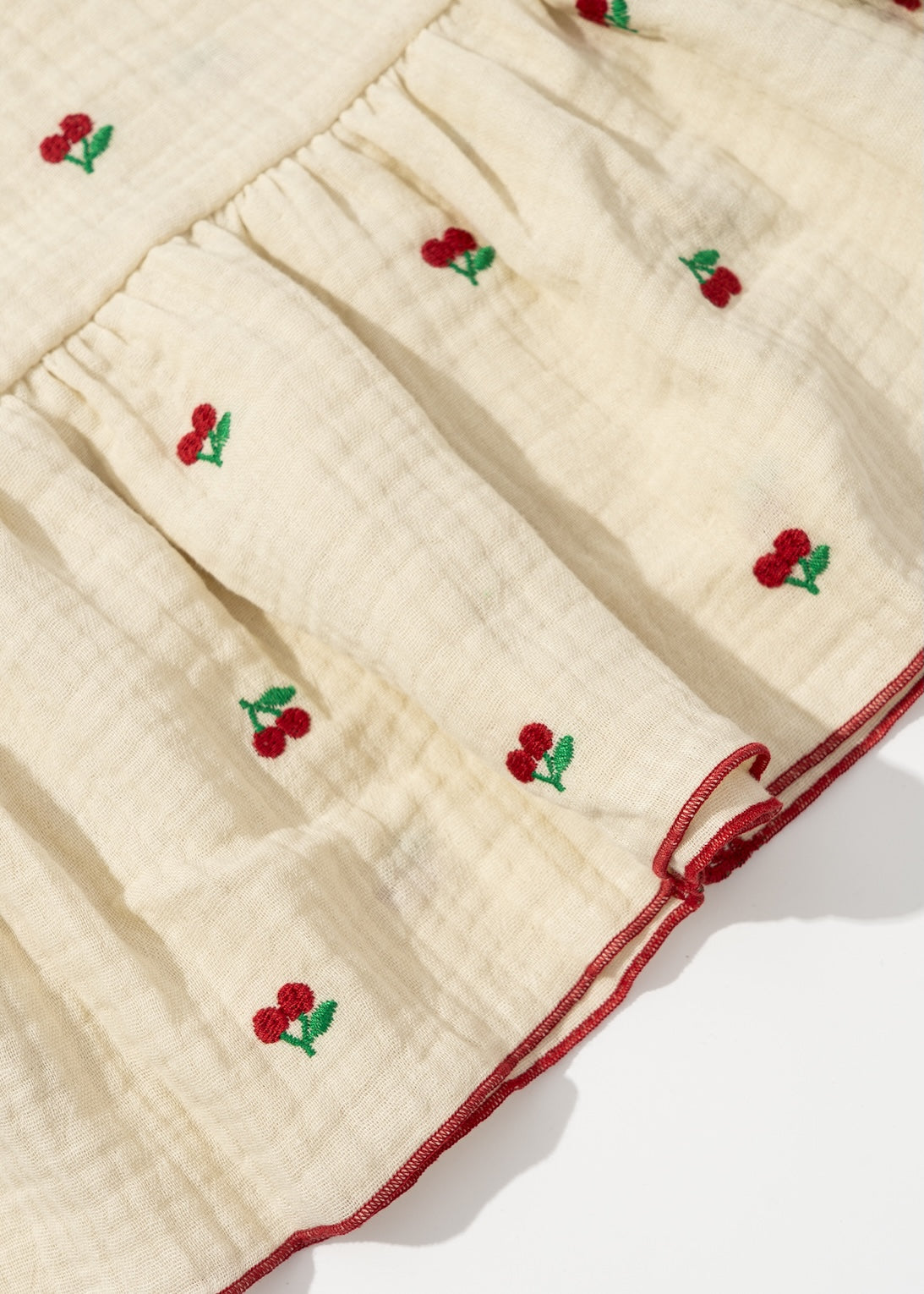 Spodnie z falbaną Cherry Beige