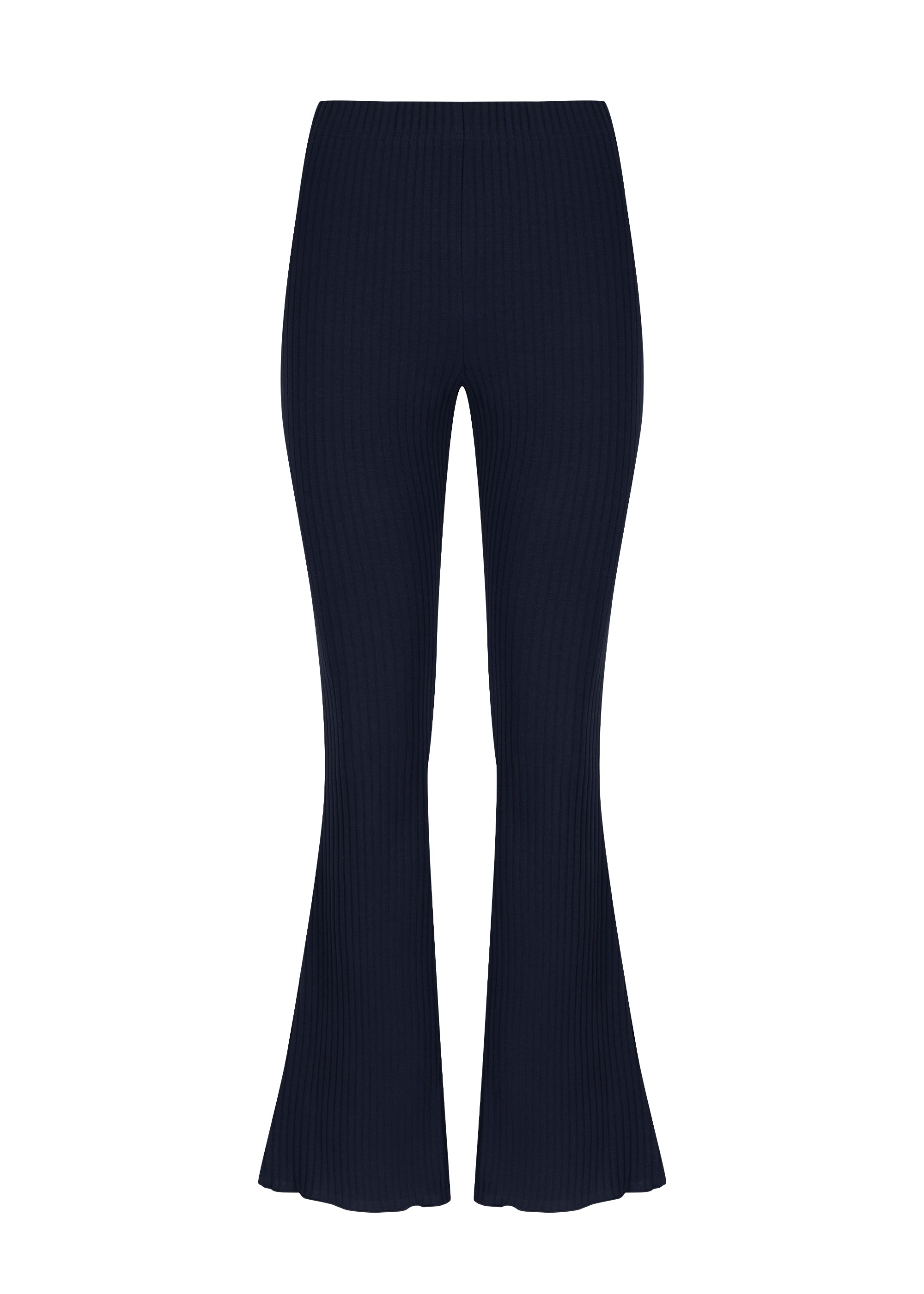 Flare Ribbed Midnight
