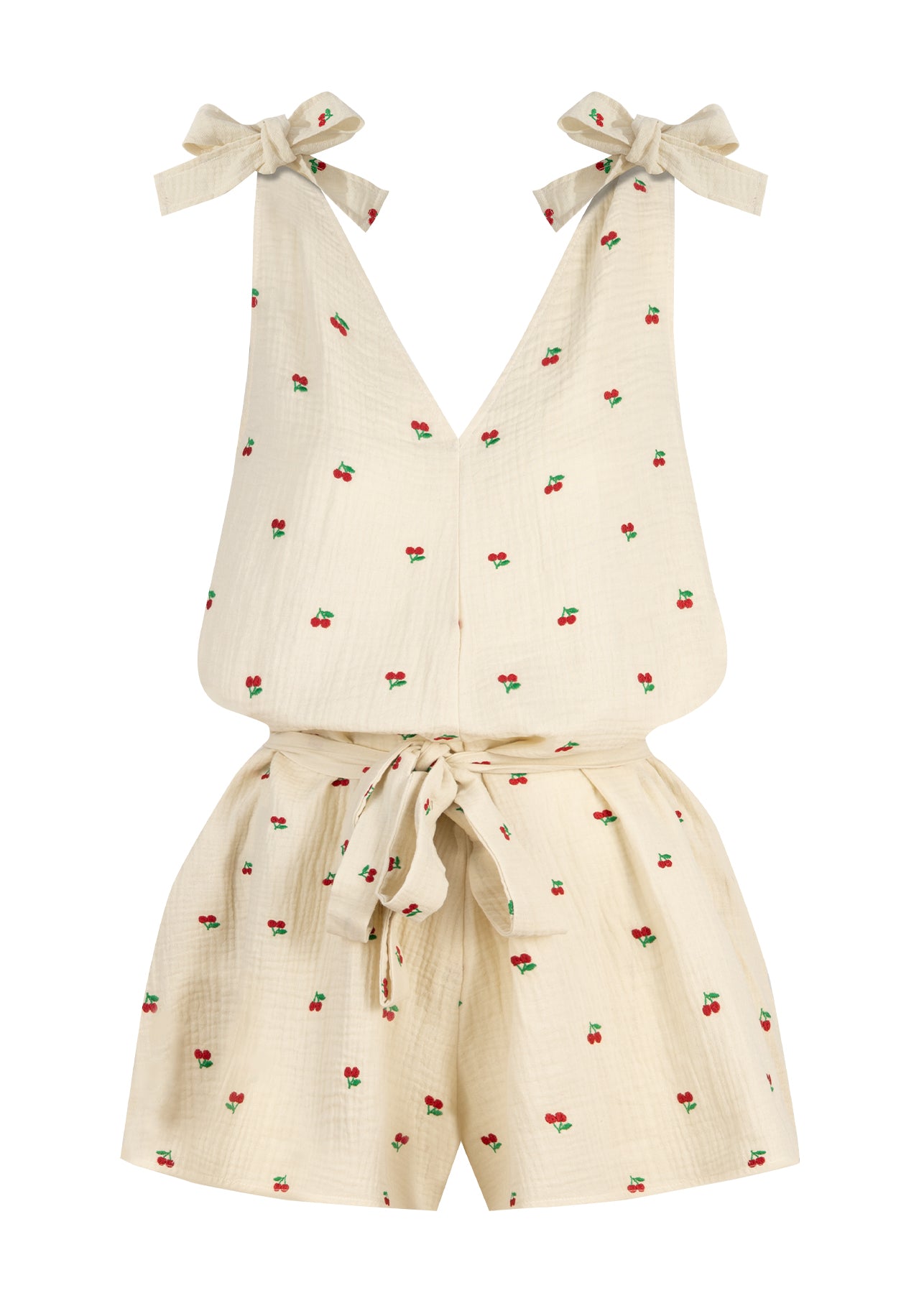 Kombinezon V-Neck Cherry Beige