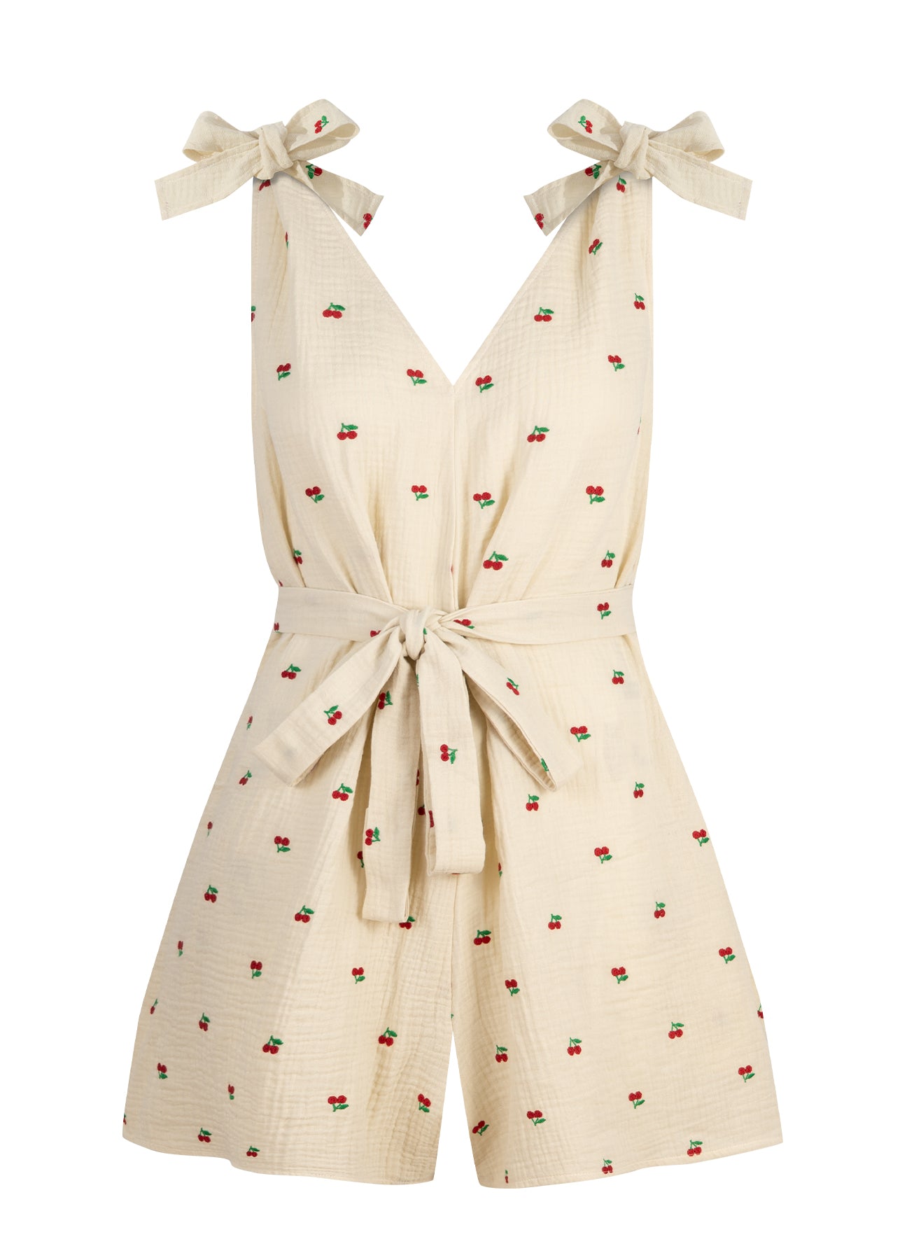 Kombinezon V-Neck Cherry Beige