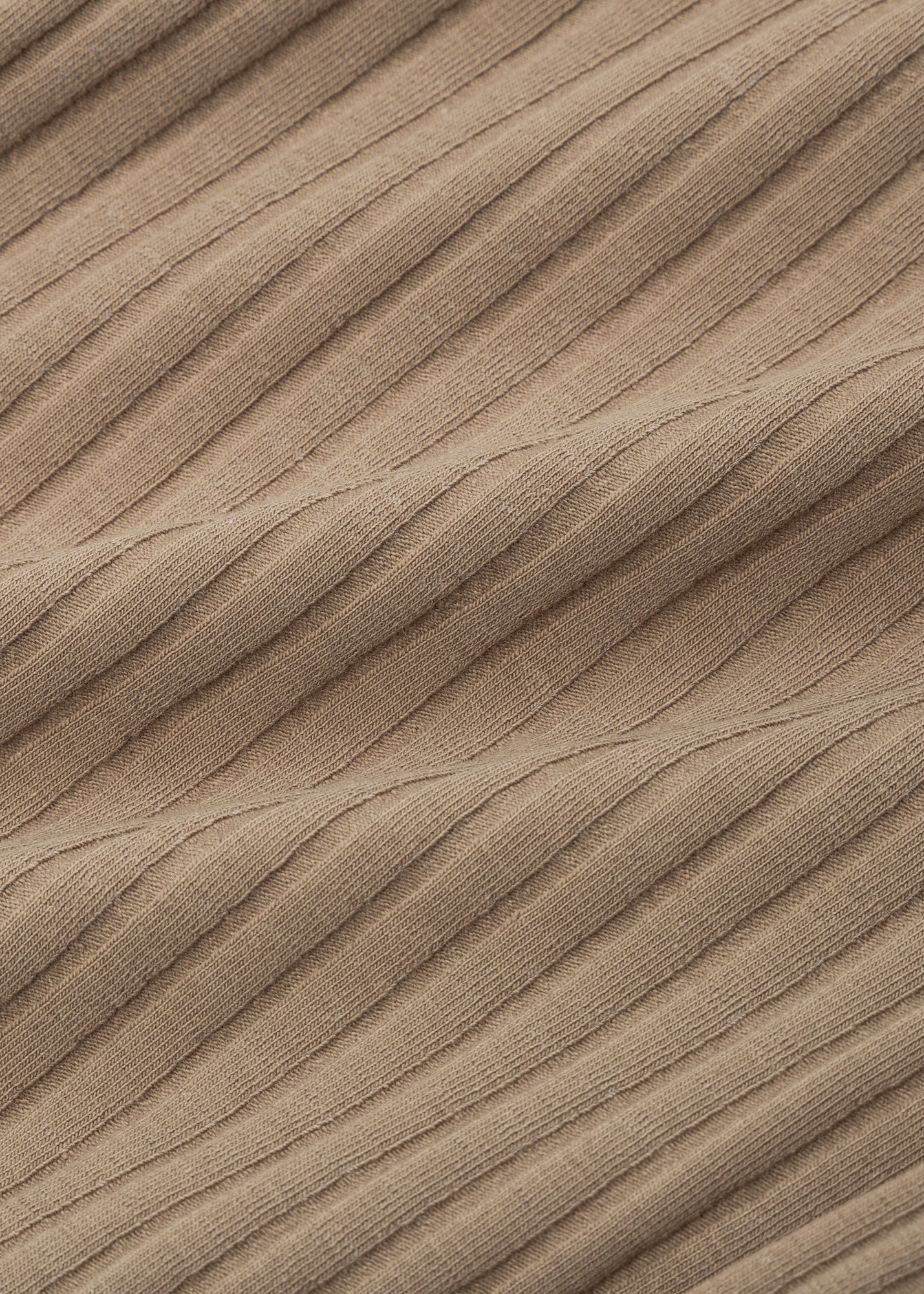 Flare Ribbed Beige