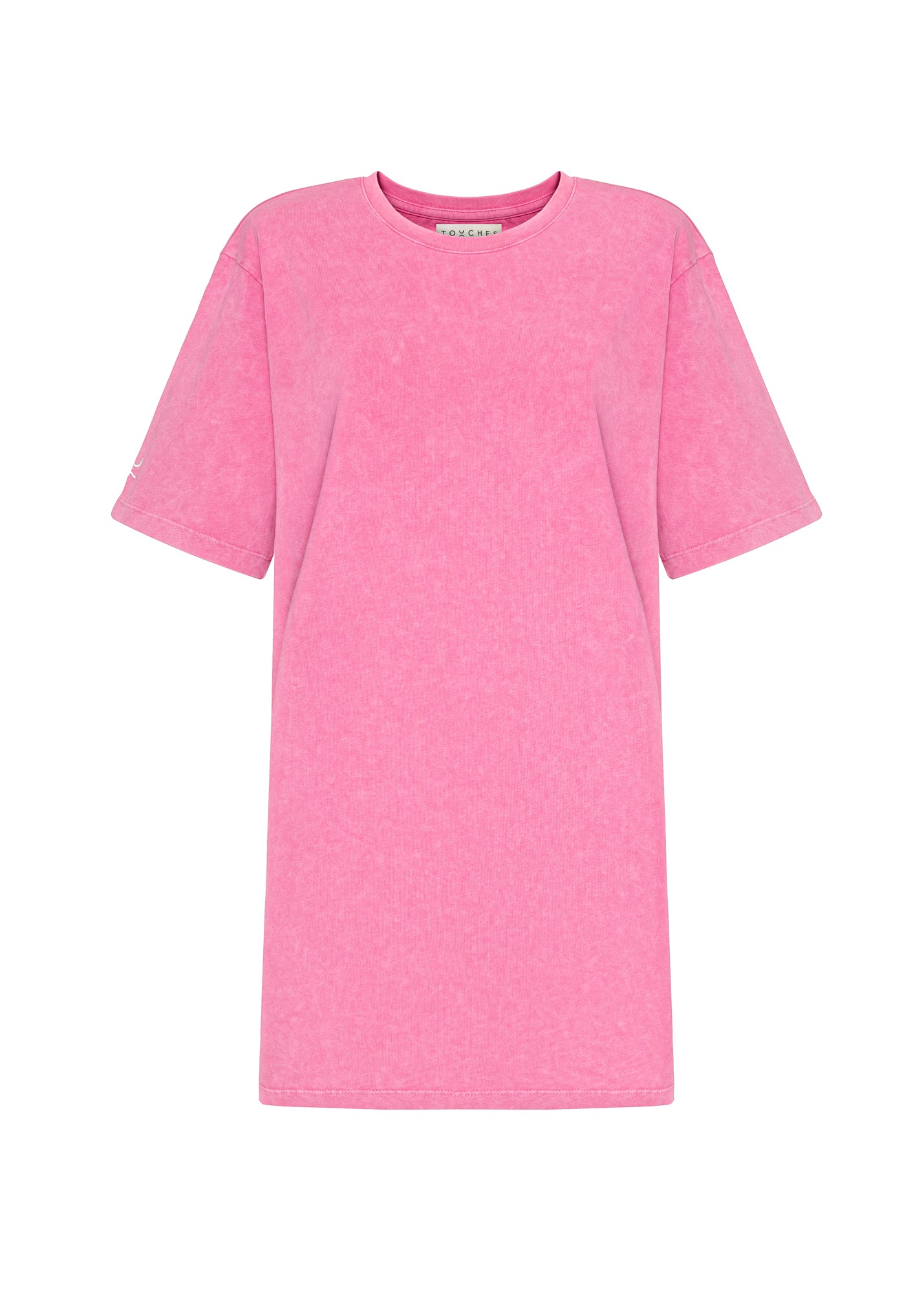 T-shirt Long Washed Pink