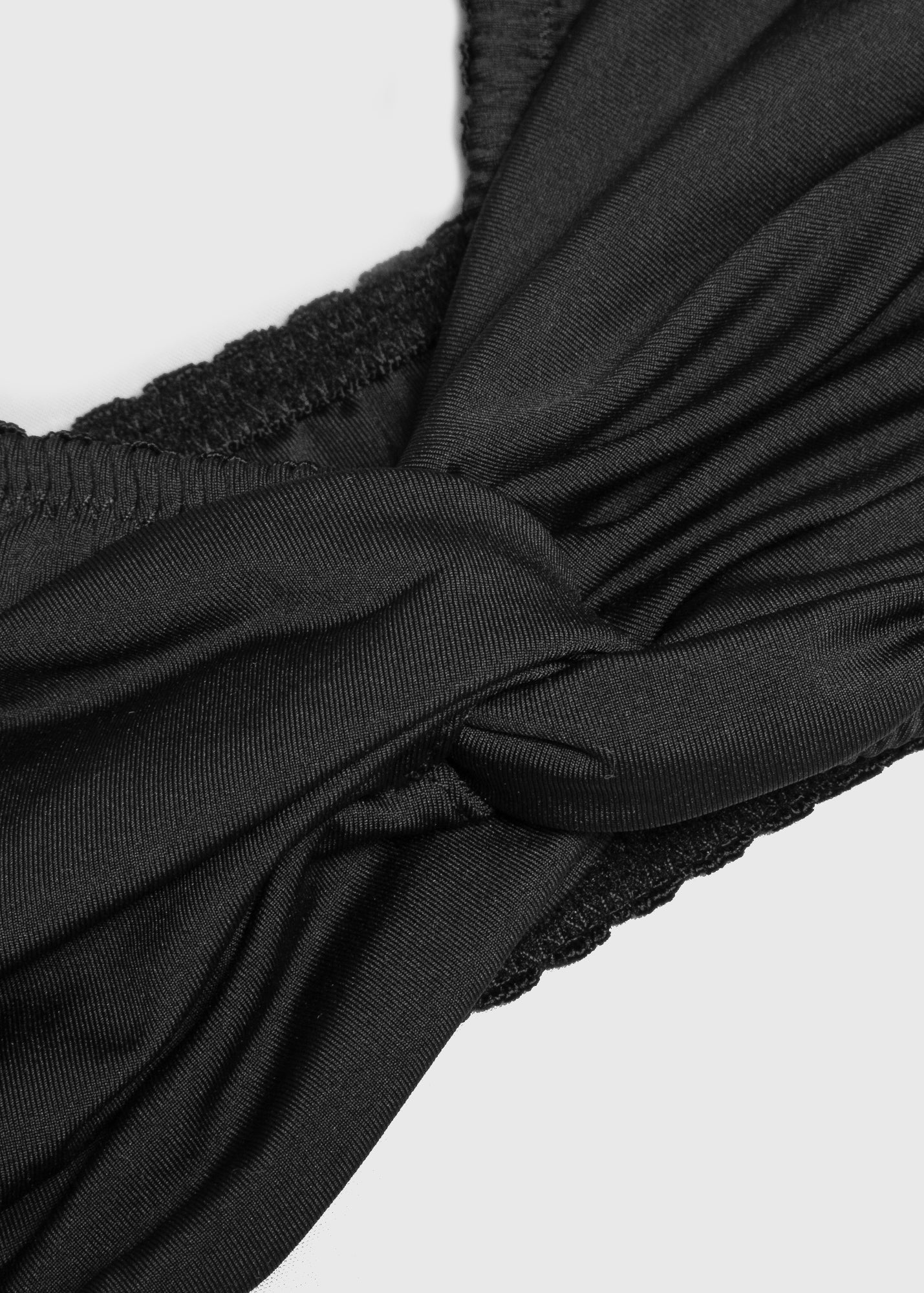 Stanik Soft Black Cotton