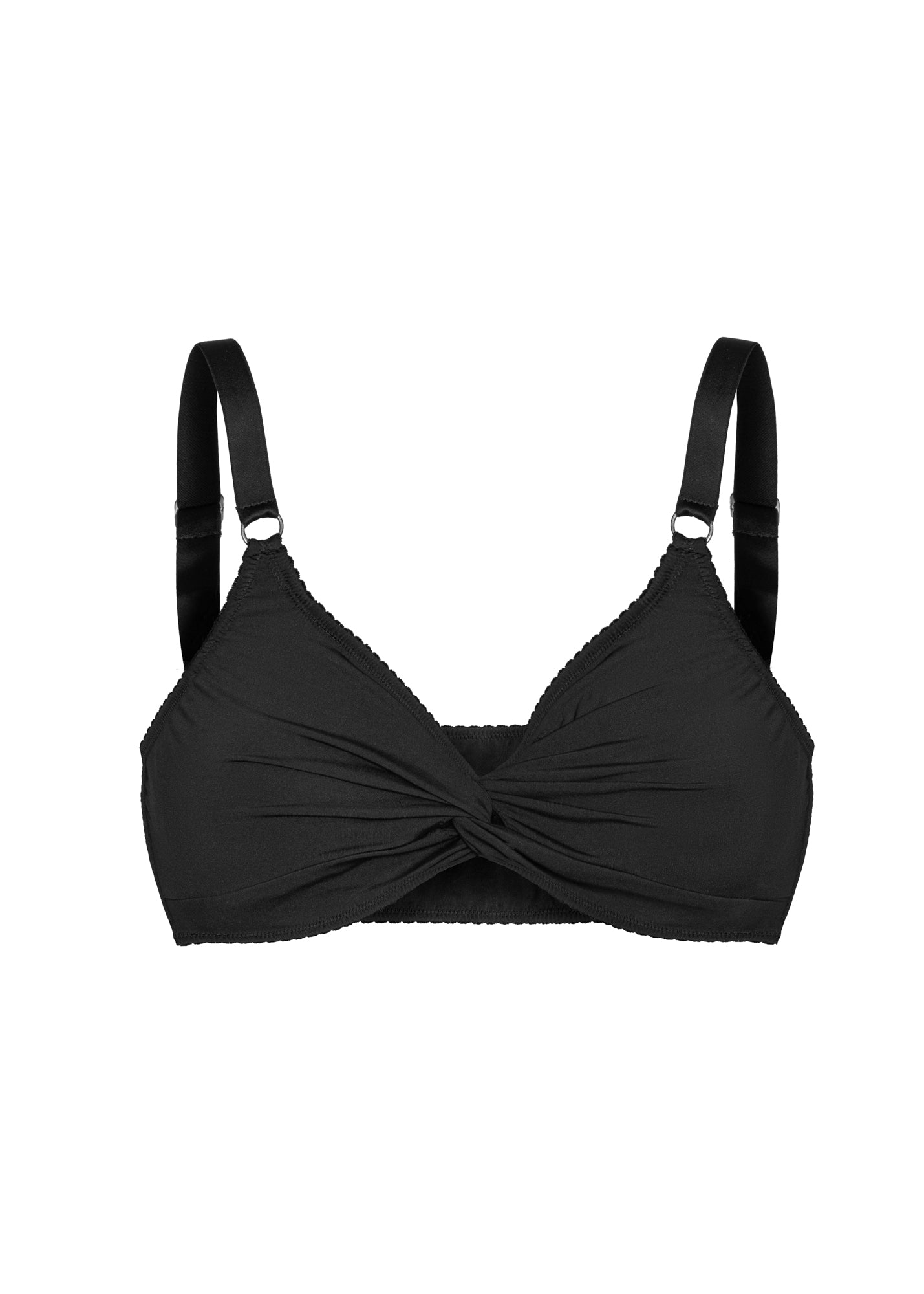 Stanik Soft Black Cotton