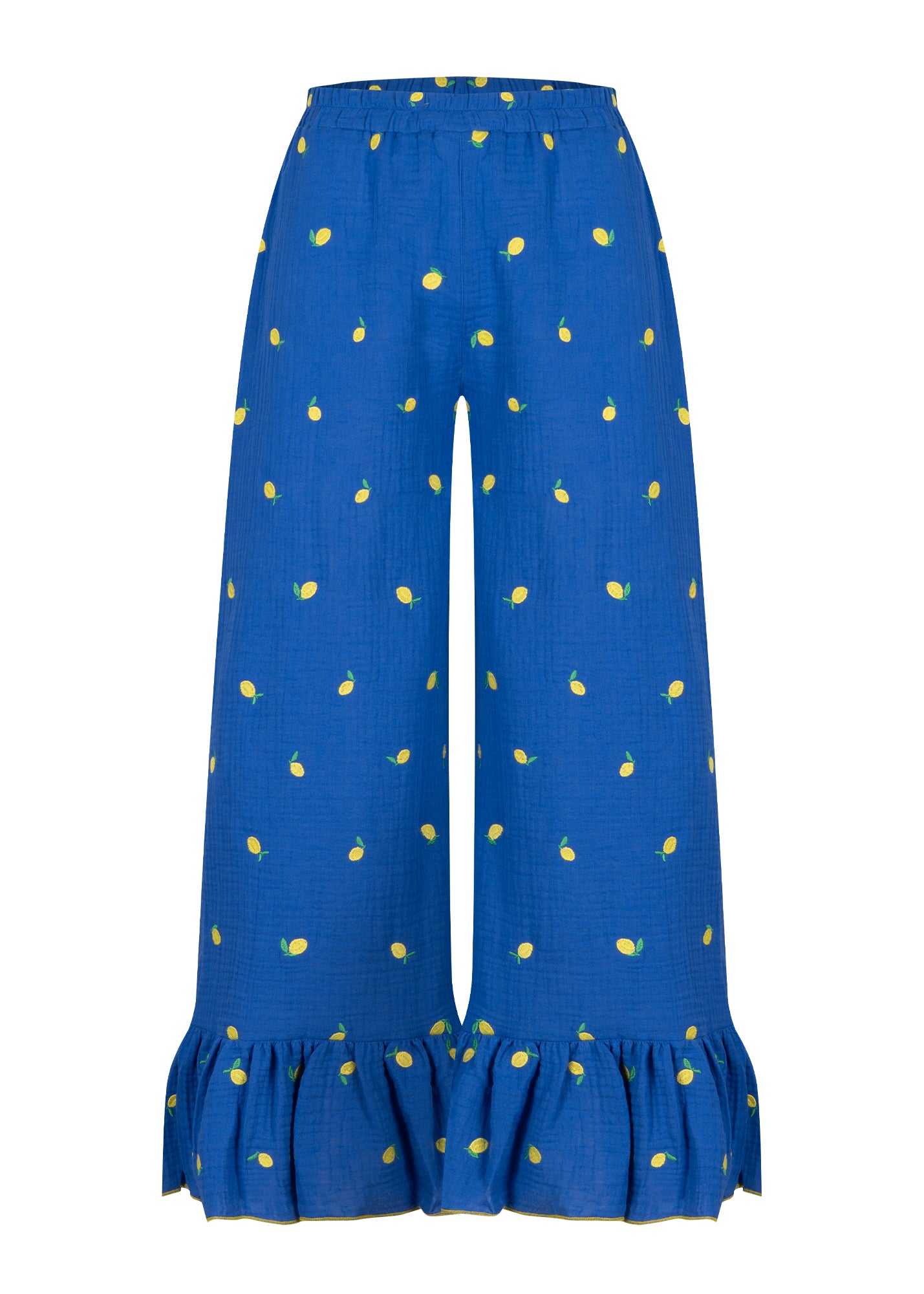 Spodnie z falbaną Lemon