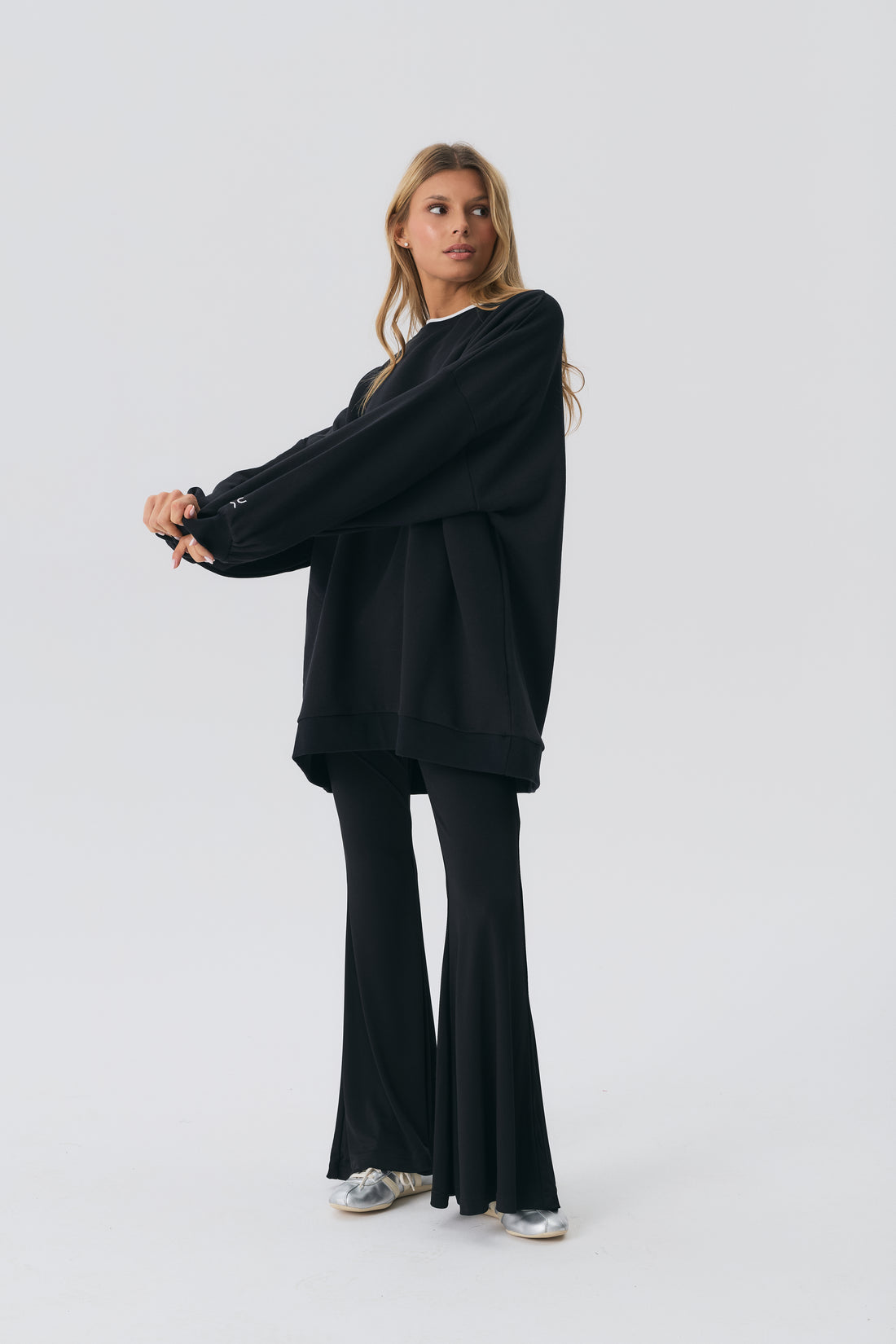 Crewneck Oversize Long Black