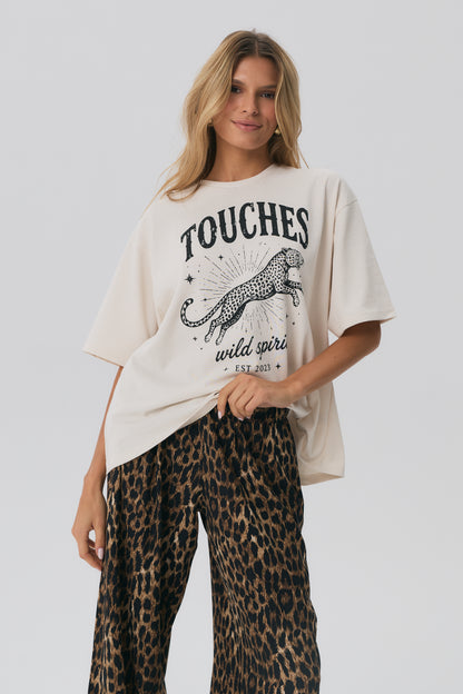 T-shirt Short Wild Spirit Beige