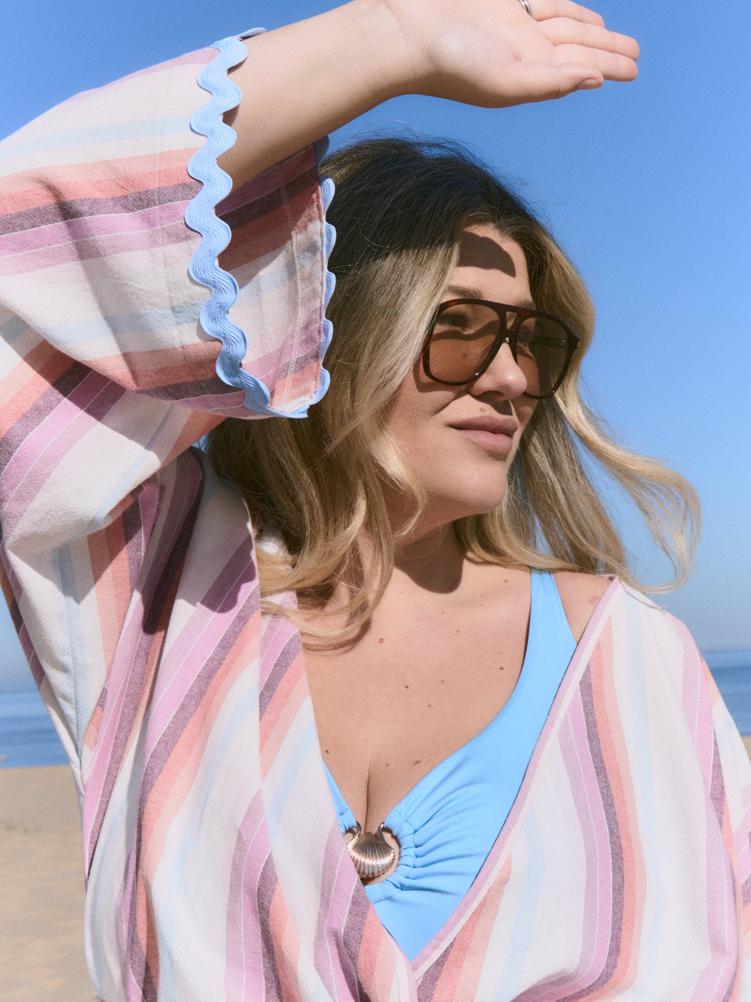 Kostium Mykonos Shell One Piece Blue