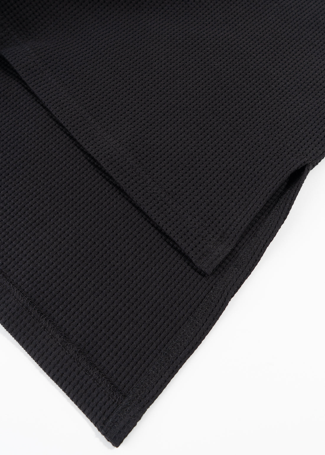 Waffle Polo Black