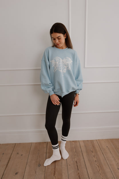 Crewneck Angels Baby Blue